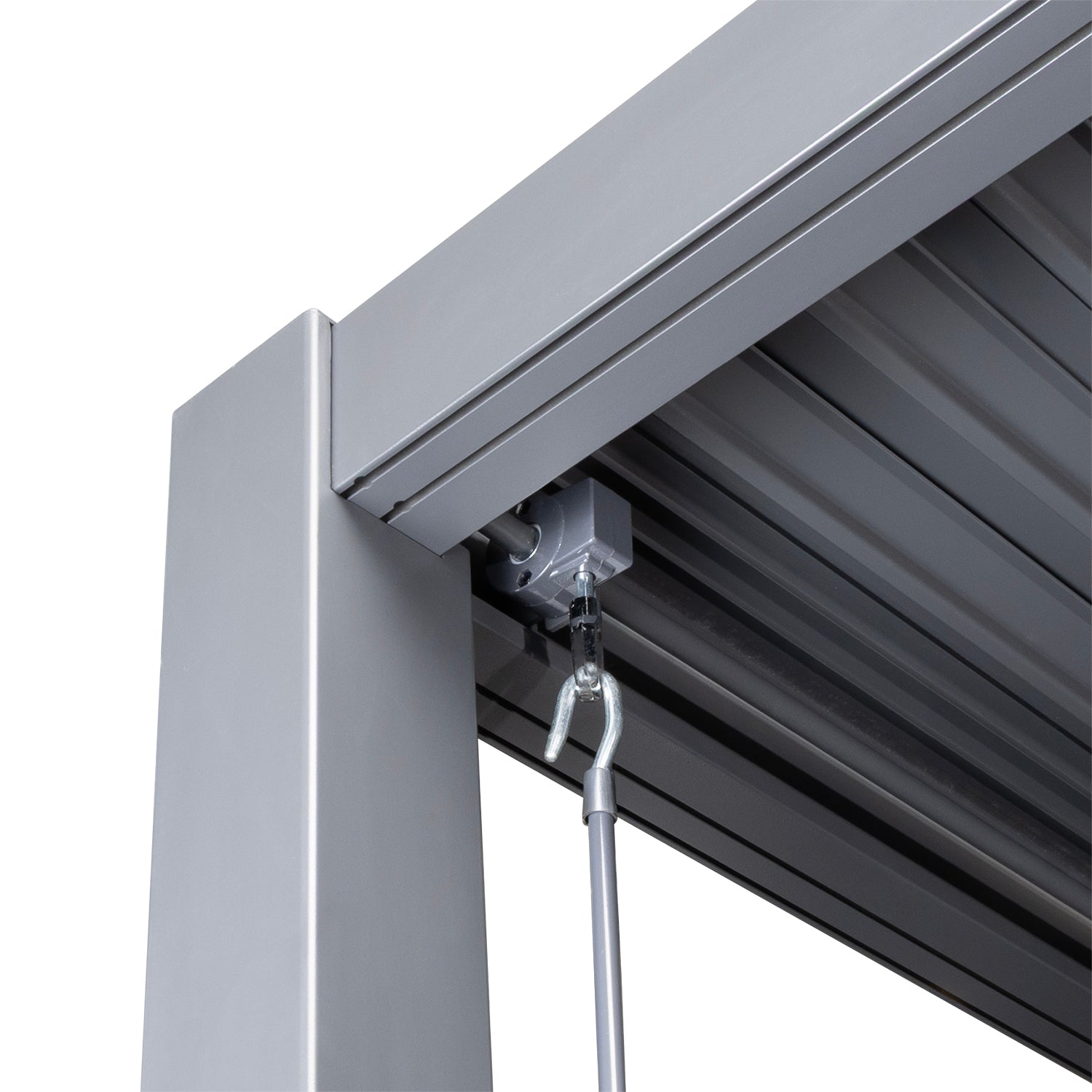 PERGOLA - Pergola Bioclimatica Grigio Scuro 4x4 metri