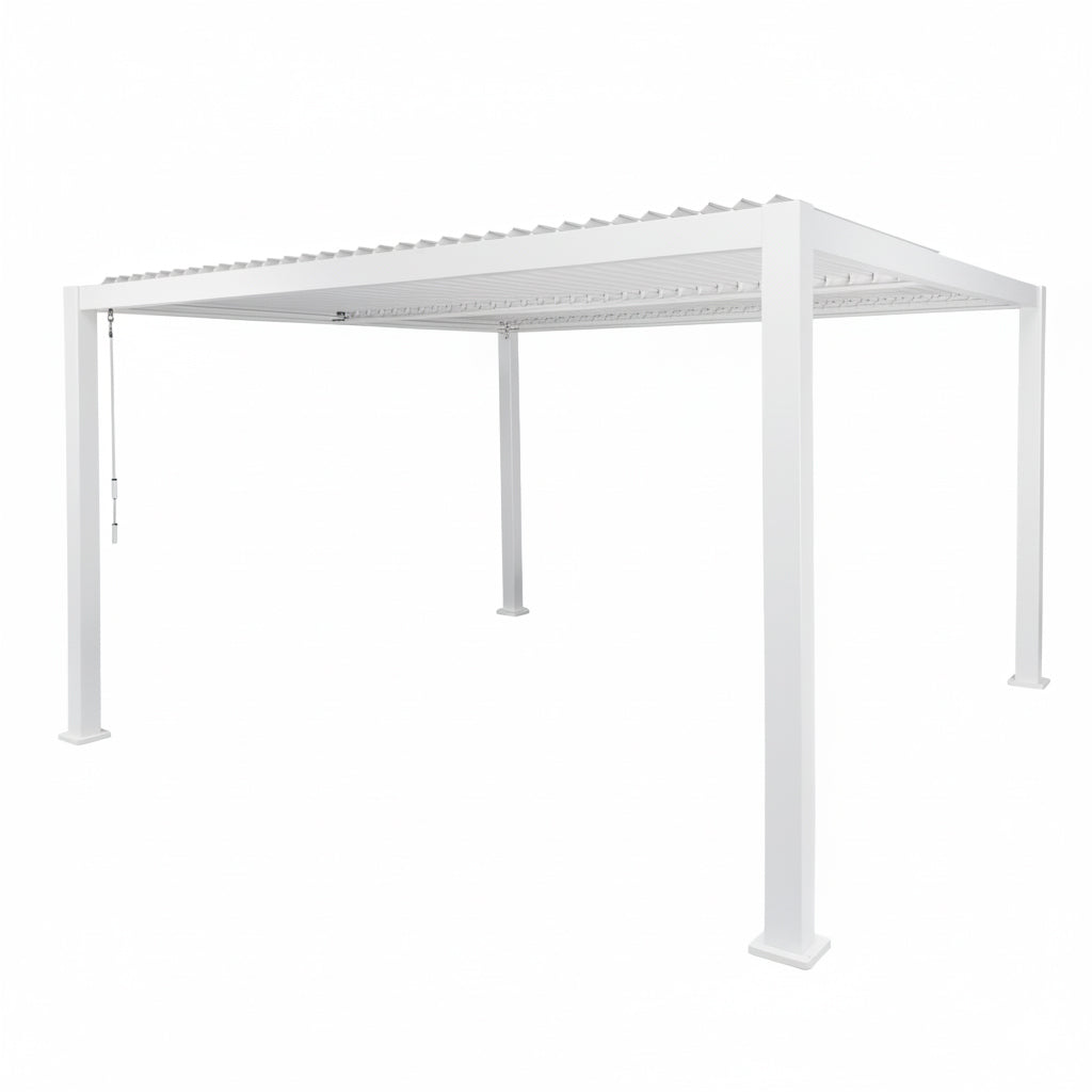 PERGOLA - Pergola Bioclimatica Bianca 4x4 metri