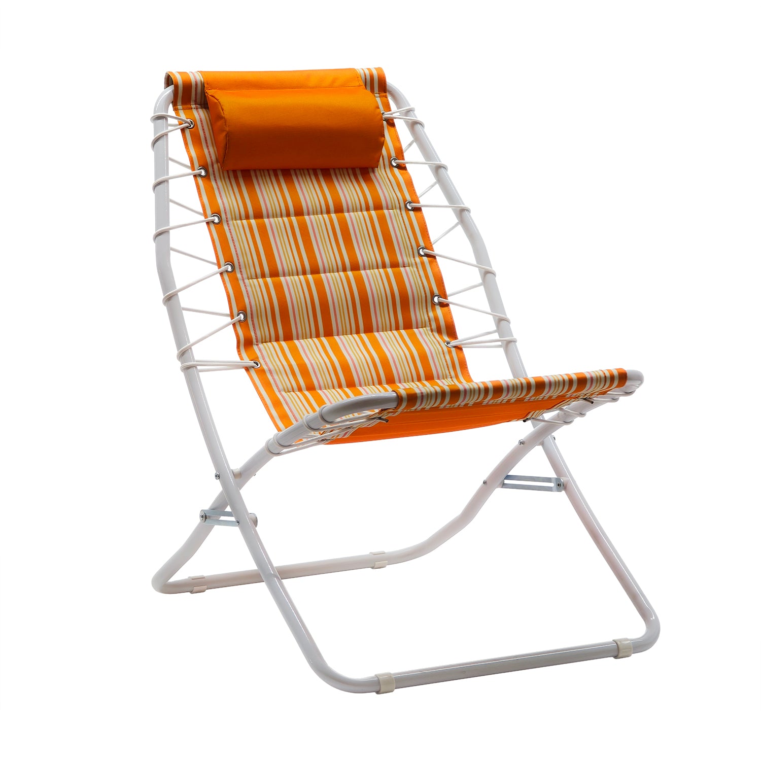 VESTIAMO CASA MARE - Spiaggina Pieghevole con Cuscino h77x75x59 cm - Ideale per Spiaggia e Campeggio