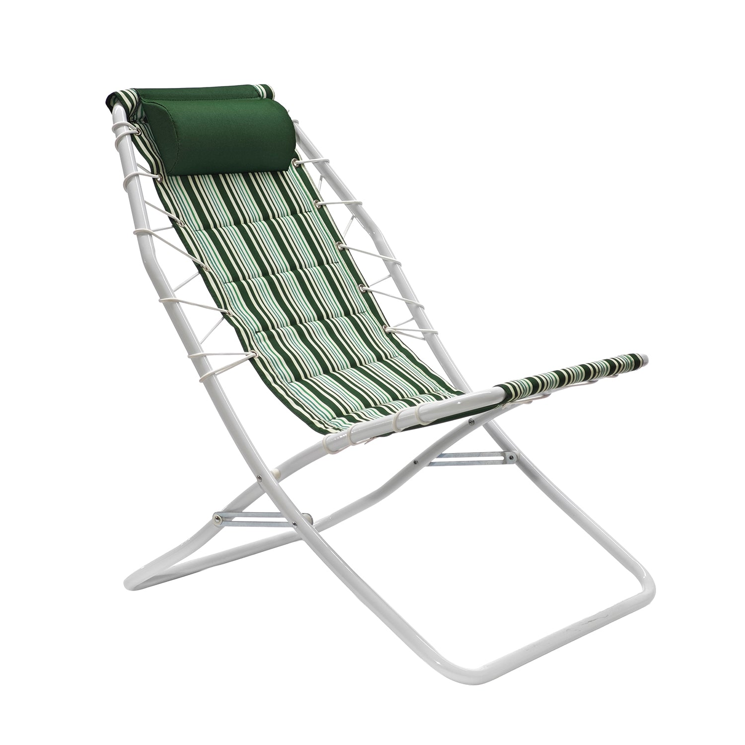 VESTIAMO CASA MARE - Spiaggina Pieghevole con Cuscino h77x75x59 cm - Ideale per Spiaggia e Campeggio
