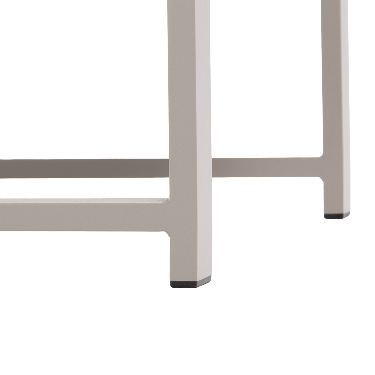 VESTIAMO CASA GIARDINO - Set da giardino 4 pezzi struttura in alluminio Sabbia e braccioli in Polywood con cuscini Beige - Formato da 1 divano, 2 poltrone e 1 tavolino