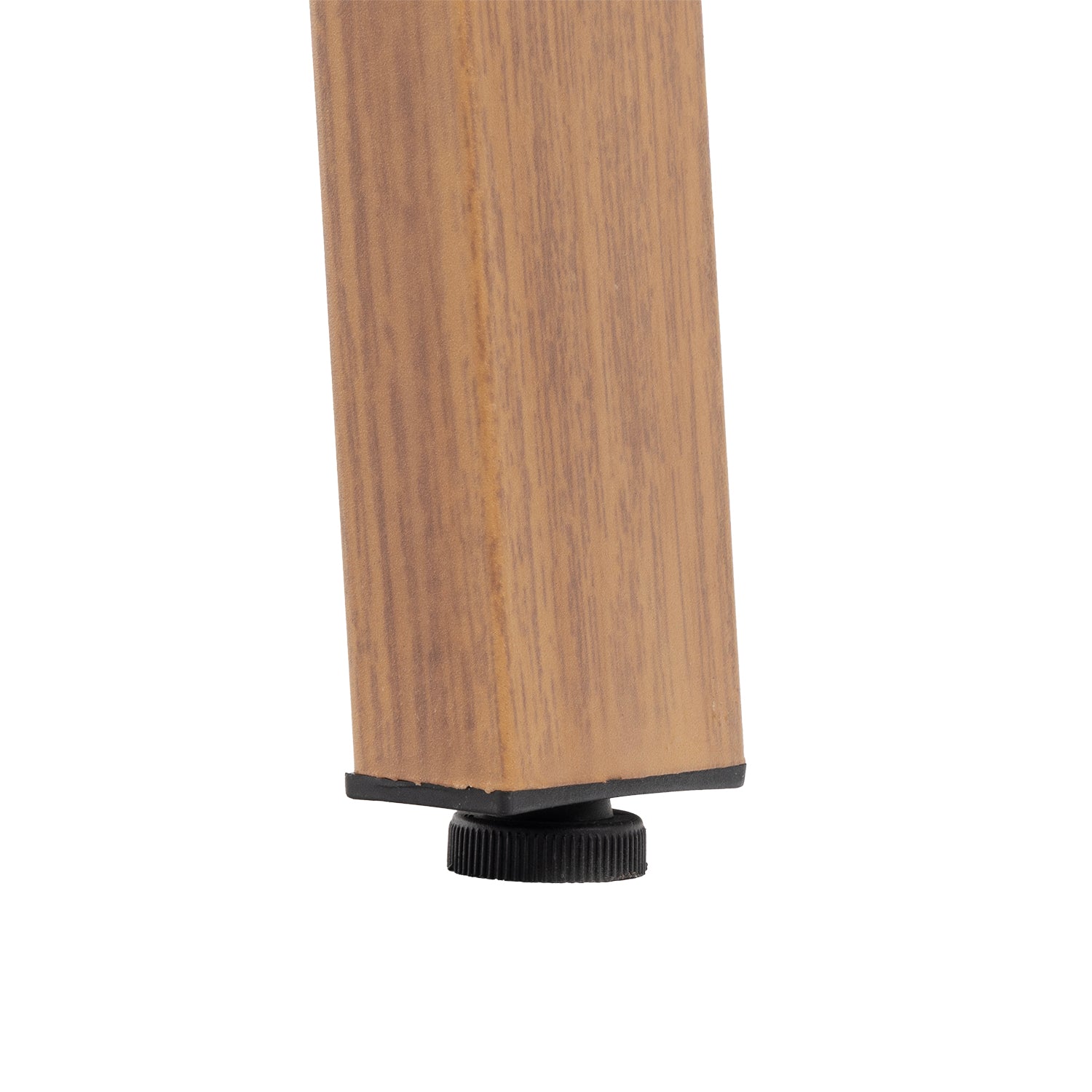 VESTIAMO CASA GIARDINO - Set da giardino 7 pezzi Tavolo con 6 Sedie struttura in Acciaio Effetto Legno e Top in Polywood