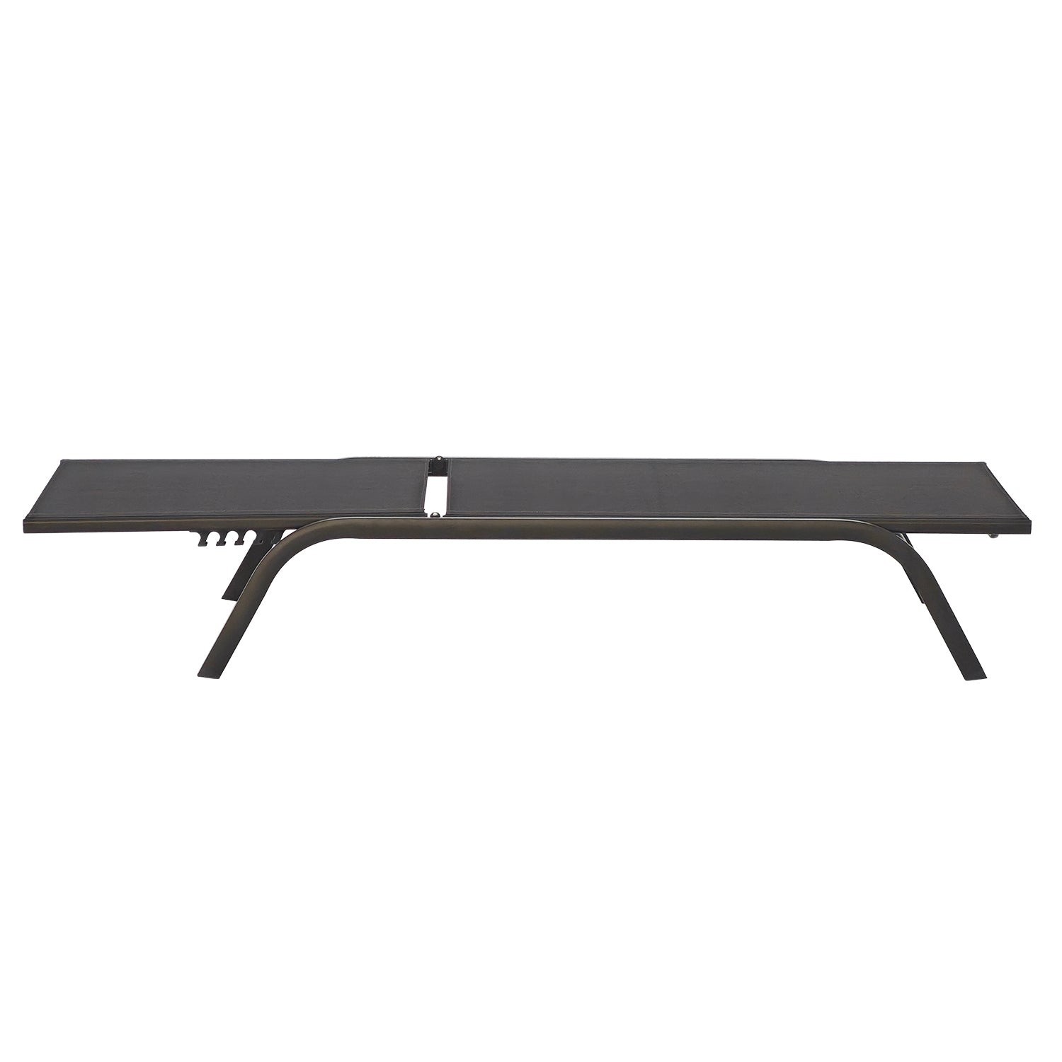 VESTIAMO CASA GIARDINO - Lettino Sdraio in Acciaio e Tessuto Antracite  Schienale Regolabile h31x189x57,5 cm - Ideale per Spiaggia e Campeggio