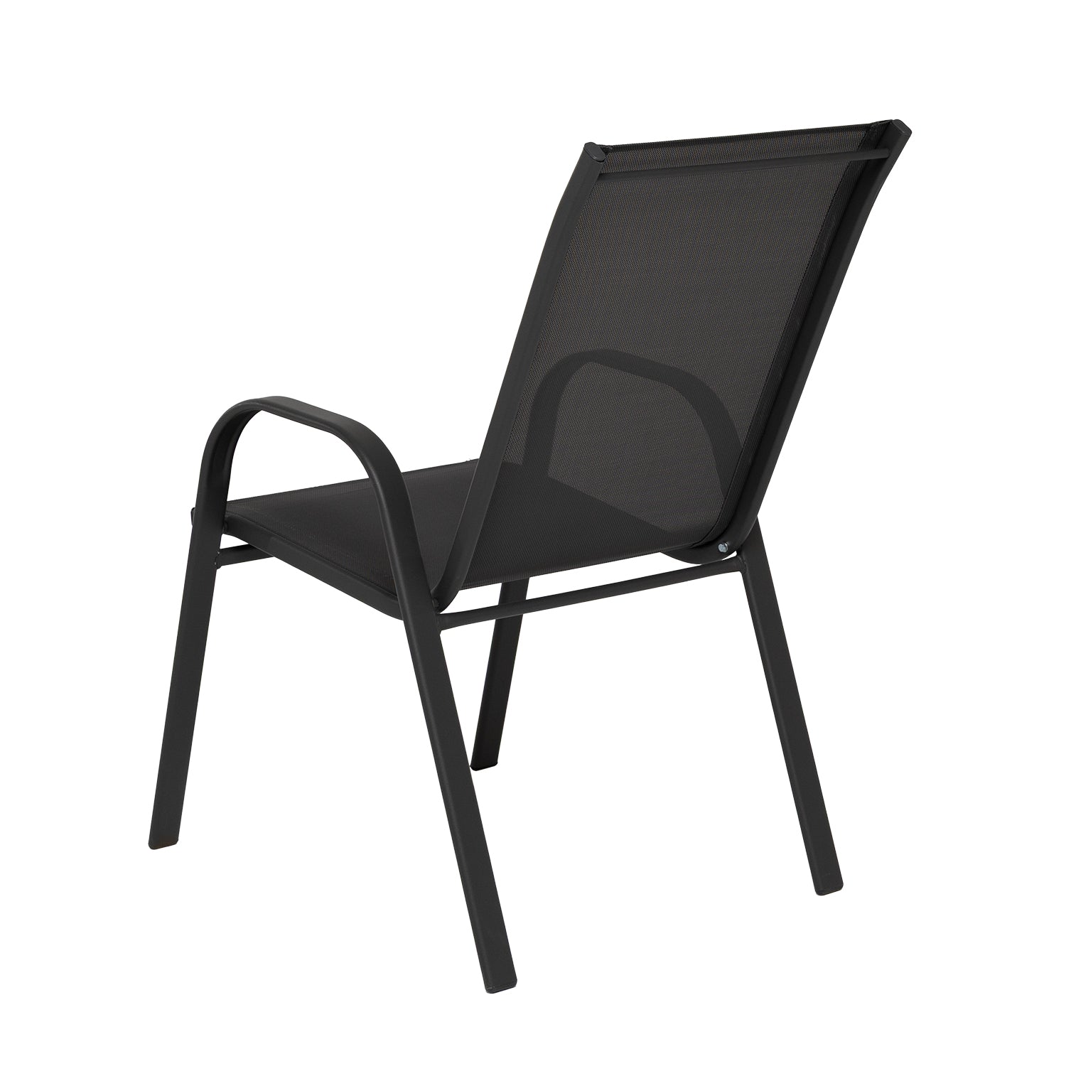 VESTIAMO CASA GIARDINO - Sedia da giardino in Acciaio Antracite - h88x70x54 cm