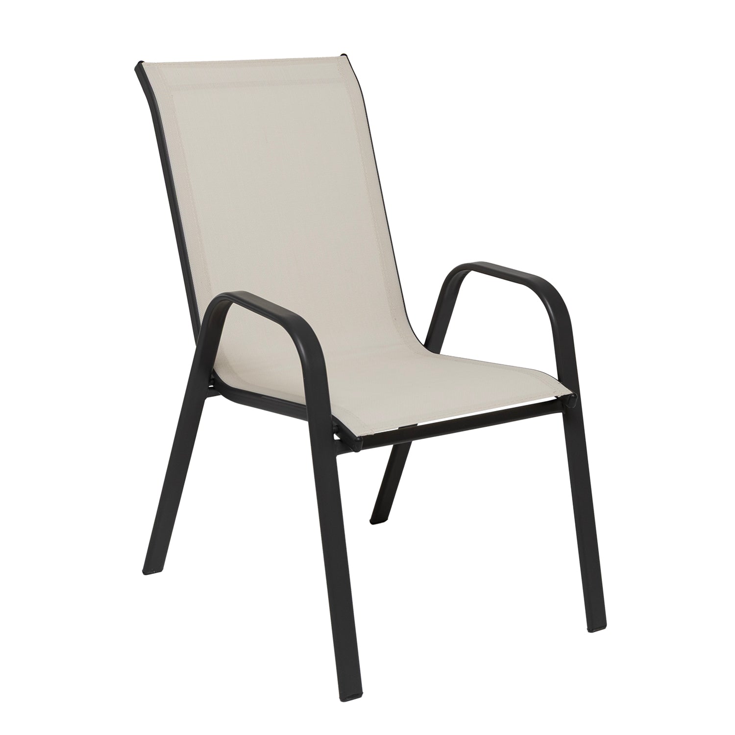 VESTIAMO CASA GIARDINO - Sedia da giardino in Acciaio Tortora - h88x70x54 cm