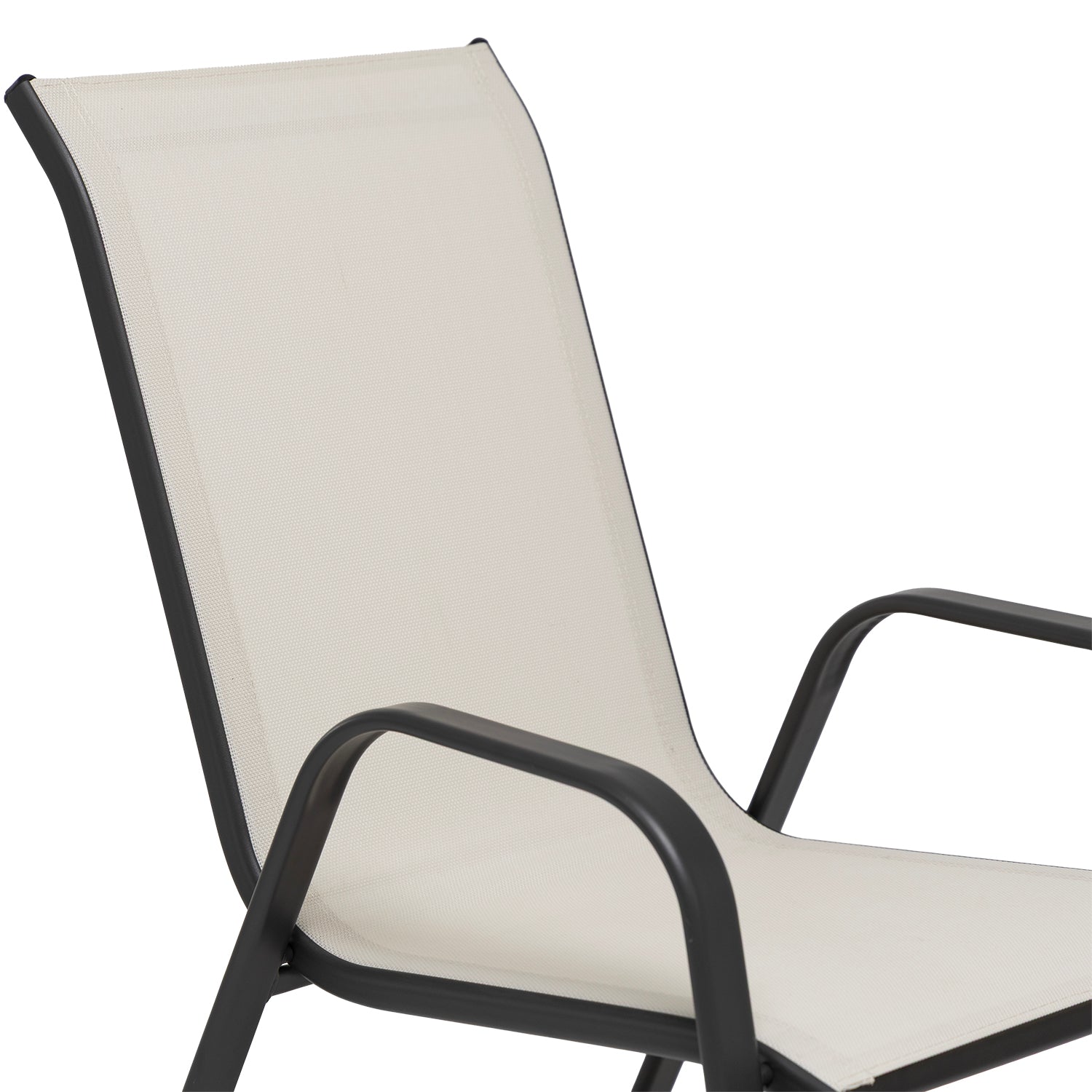 VESTIAMO CASA GIARDINO - Sedia da giardino in Acciaio Tortora - h88x70x54 cm