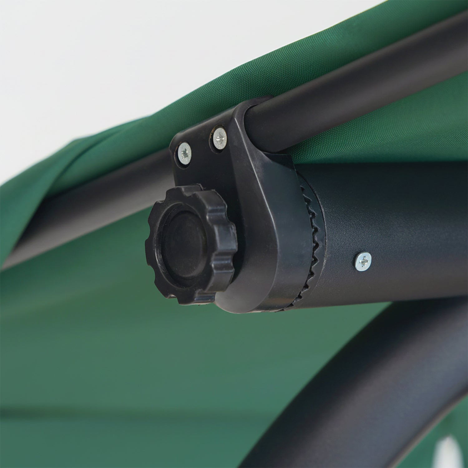 VESTIAMO CASA GIARDINO - Dondolo Reclinabile 3 Posti Verde con Struttura in Acciaio Antracite - h165x232x125 cm