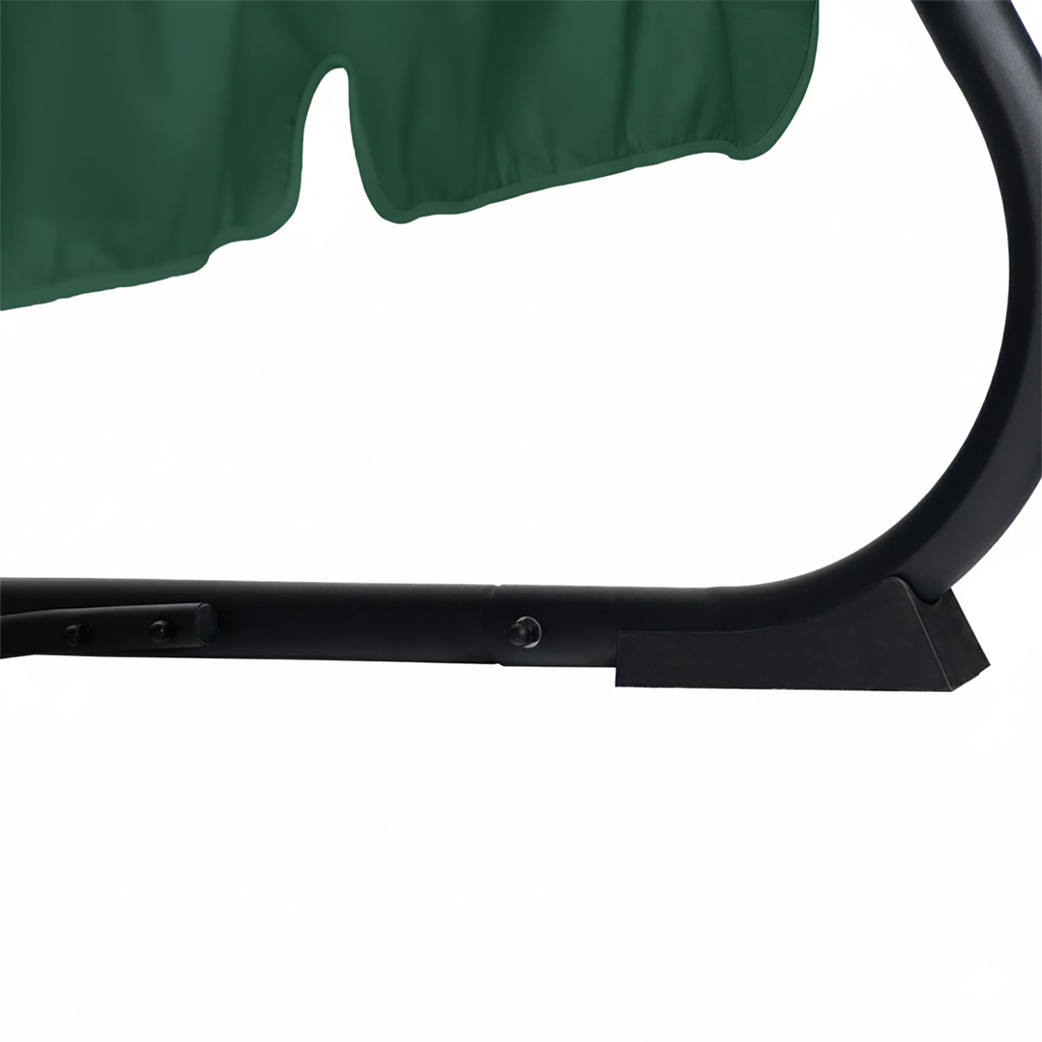 VESTIAMO CASA GIARDINO - Dondolo Reclinabile 3 Posti Verde con Struttura in Acciaio Antracite - h165x232x125 cm