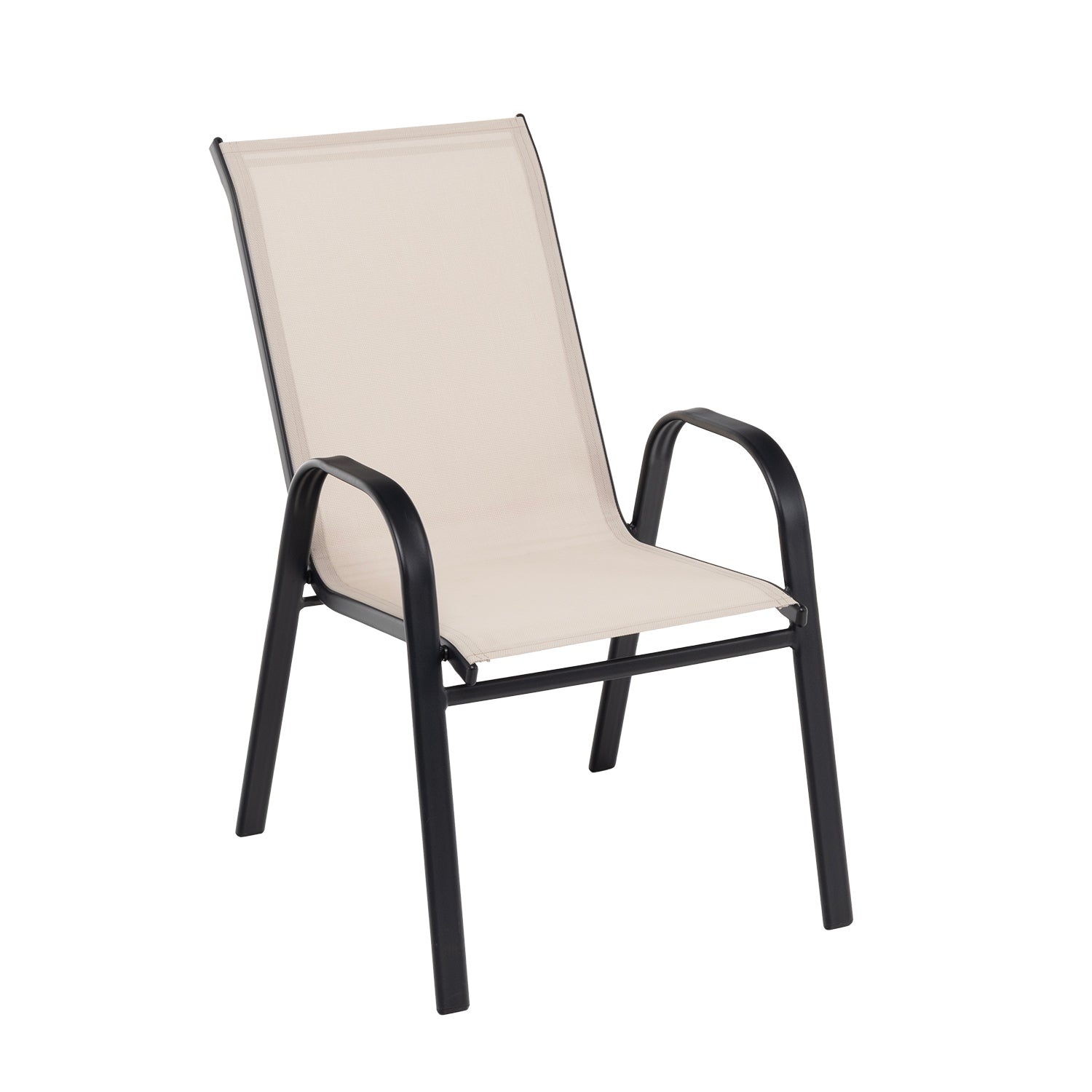 VESTIAMO CASA GIARDINO - Set da giardino 7 pezzi Tavolo con 6 Sedie struttura in Acciaio e Top in Vetro