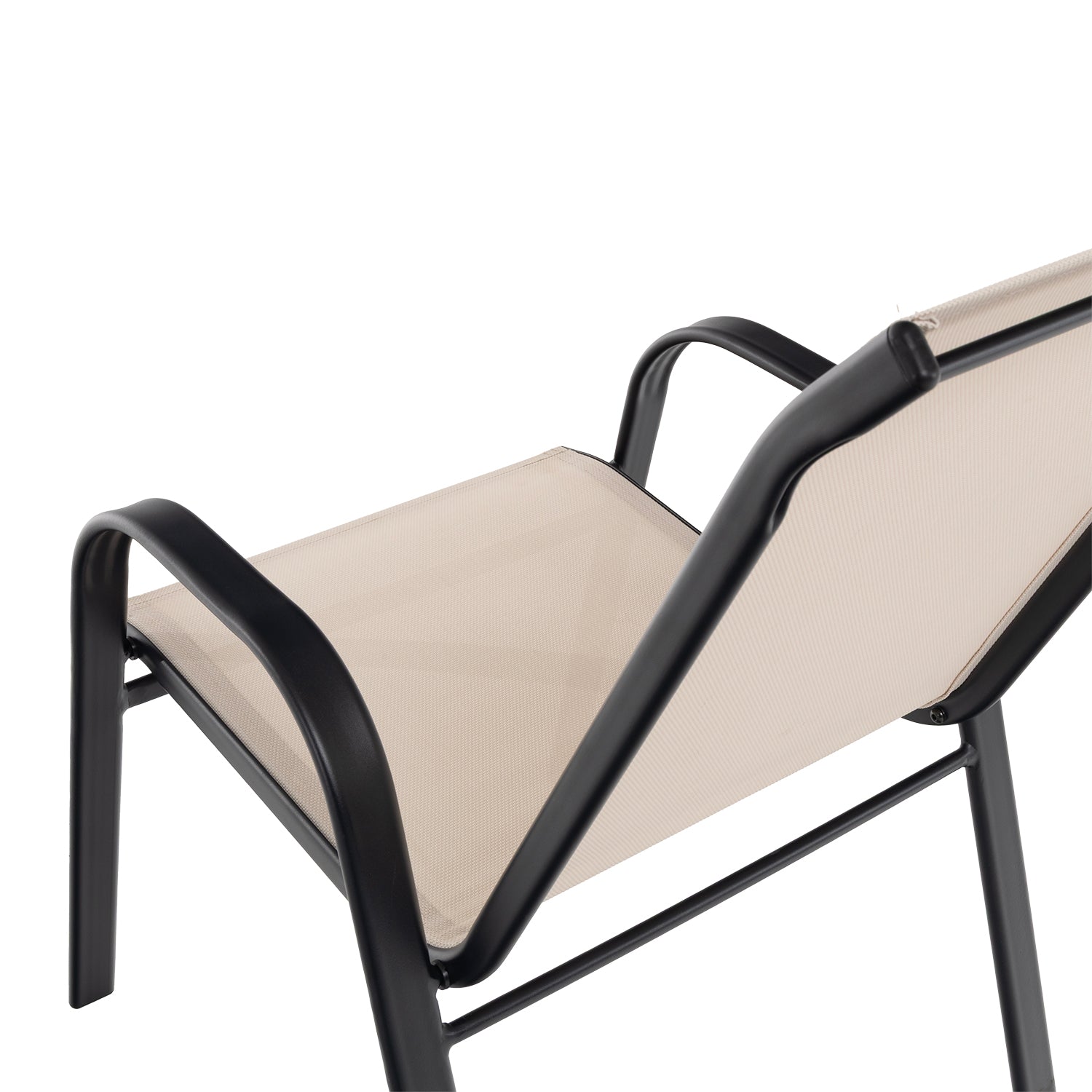 VESTIAMO CASA GIARDINO - Set da giardino 7 pezzi Tavolo con 6 Sedie struttura in Acciaio e Top in Vetro