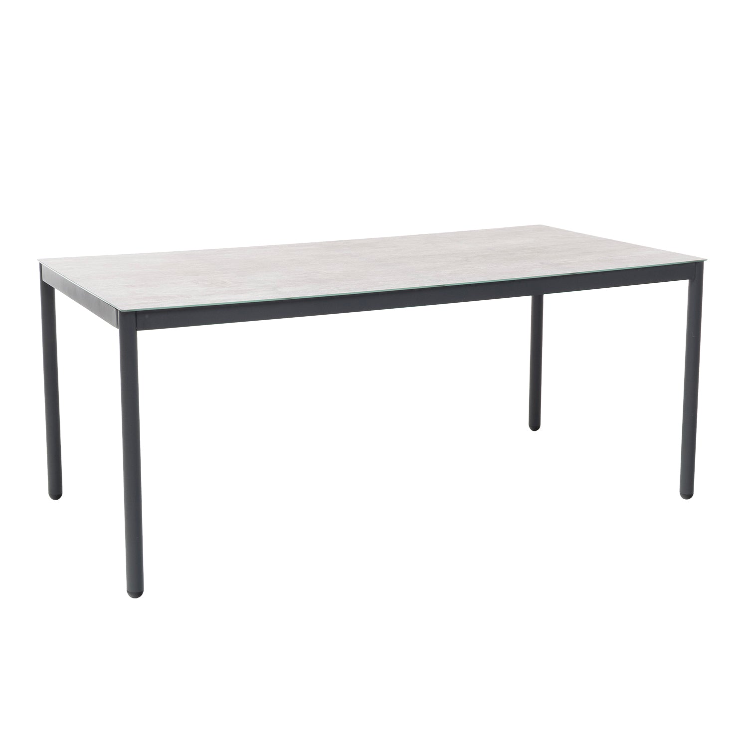 VESTIAMO CASA GIARDINO - Set da giardino 7 pezzi Tavolo con 6 Sedie Struttura in acciaio e alluminio, braccioli Effetto Legno e cuscini inclusi