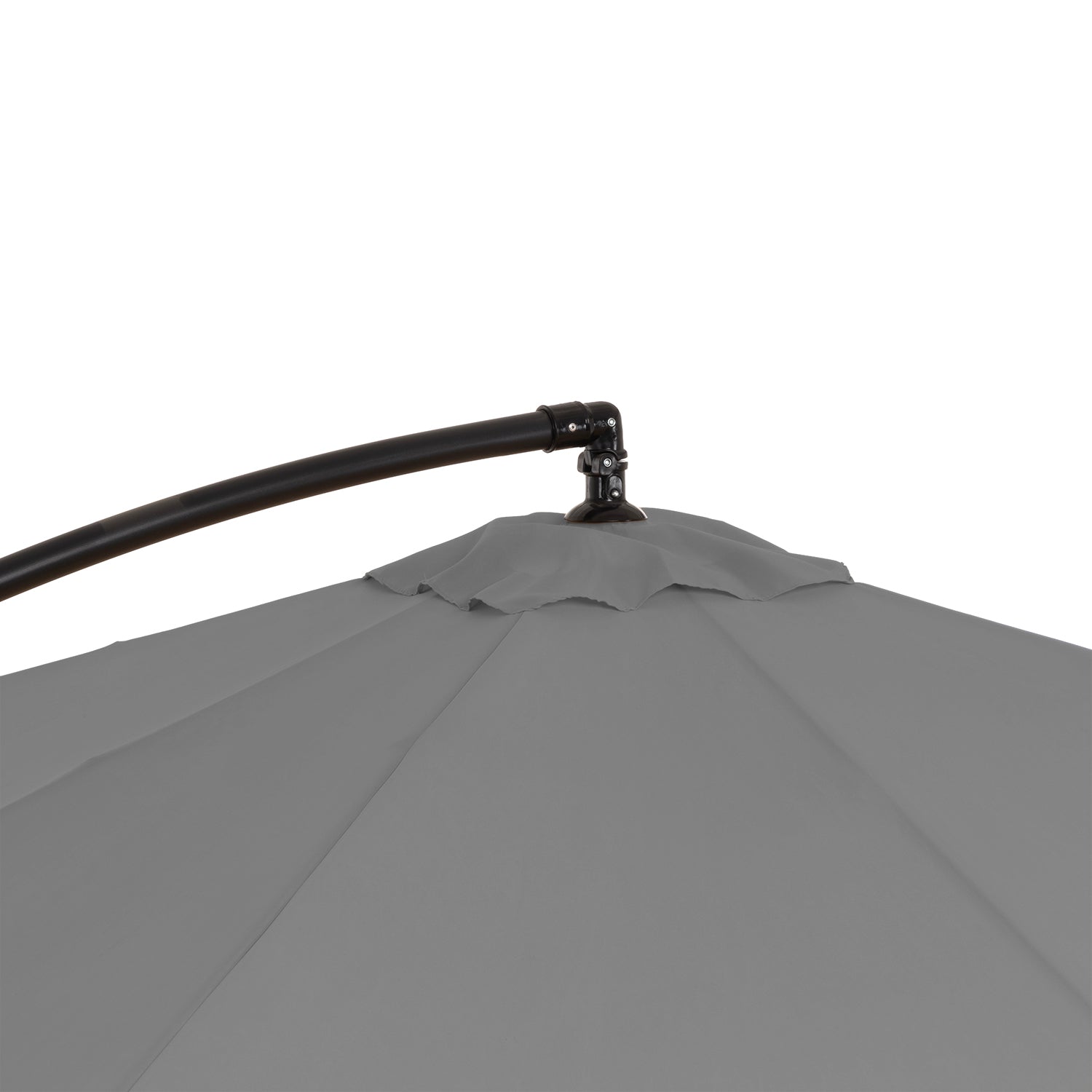 VESTIAMO CASA GIARDINO - Ombrellone Quadrato con carrucola Grigio - h250x250x250 cm