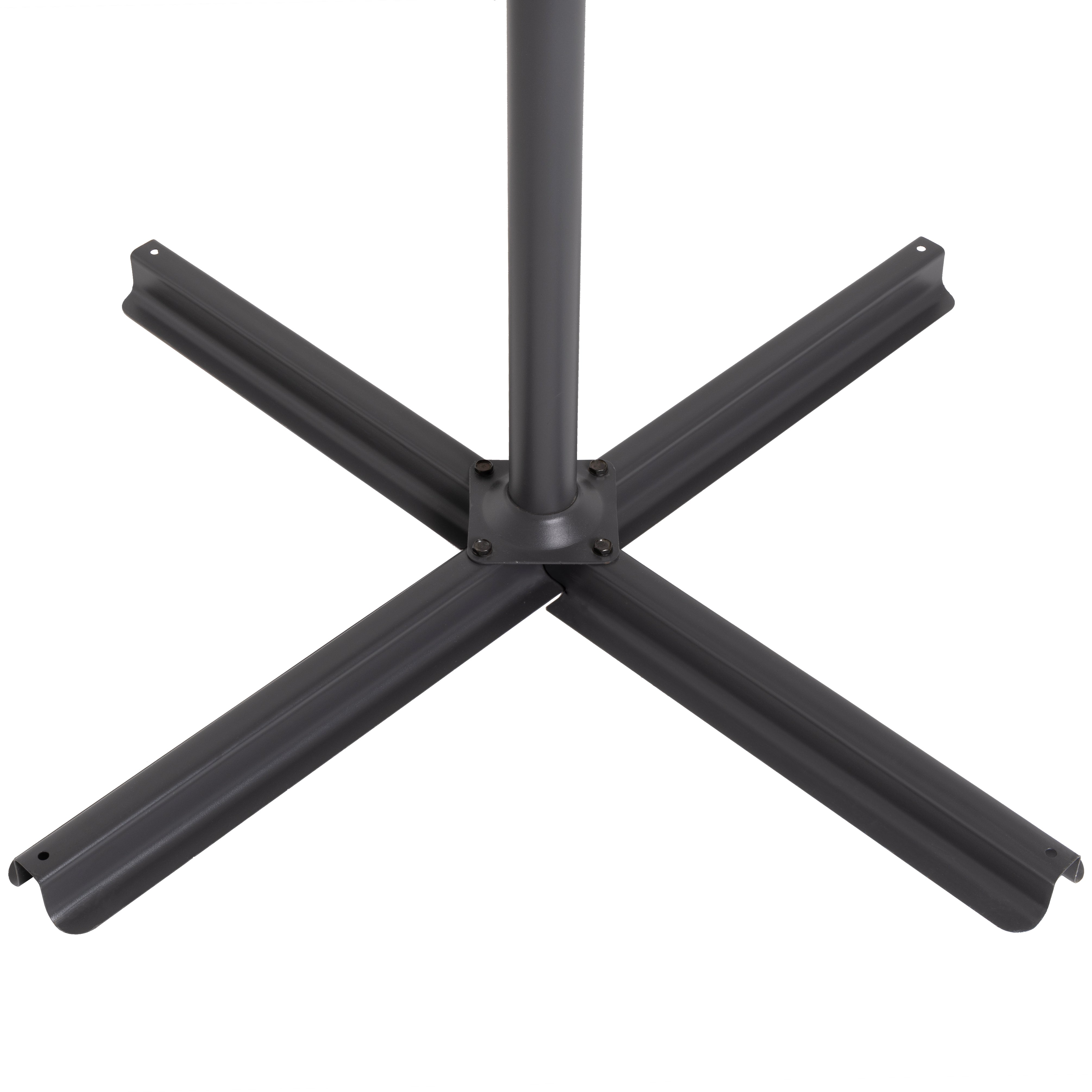 VESTIAMO CASA GIARDINO - Ombrellone Tondo Ecru a lampada con carrucola - h250 cm x diametro 300 cm