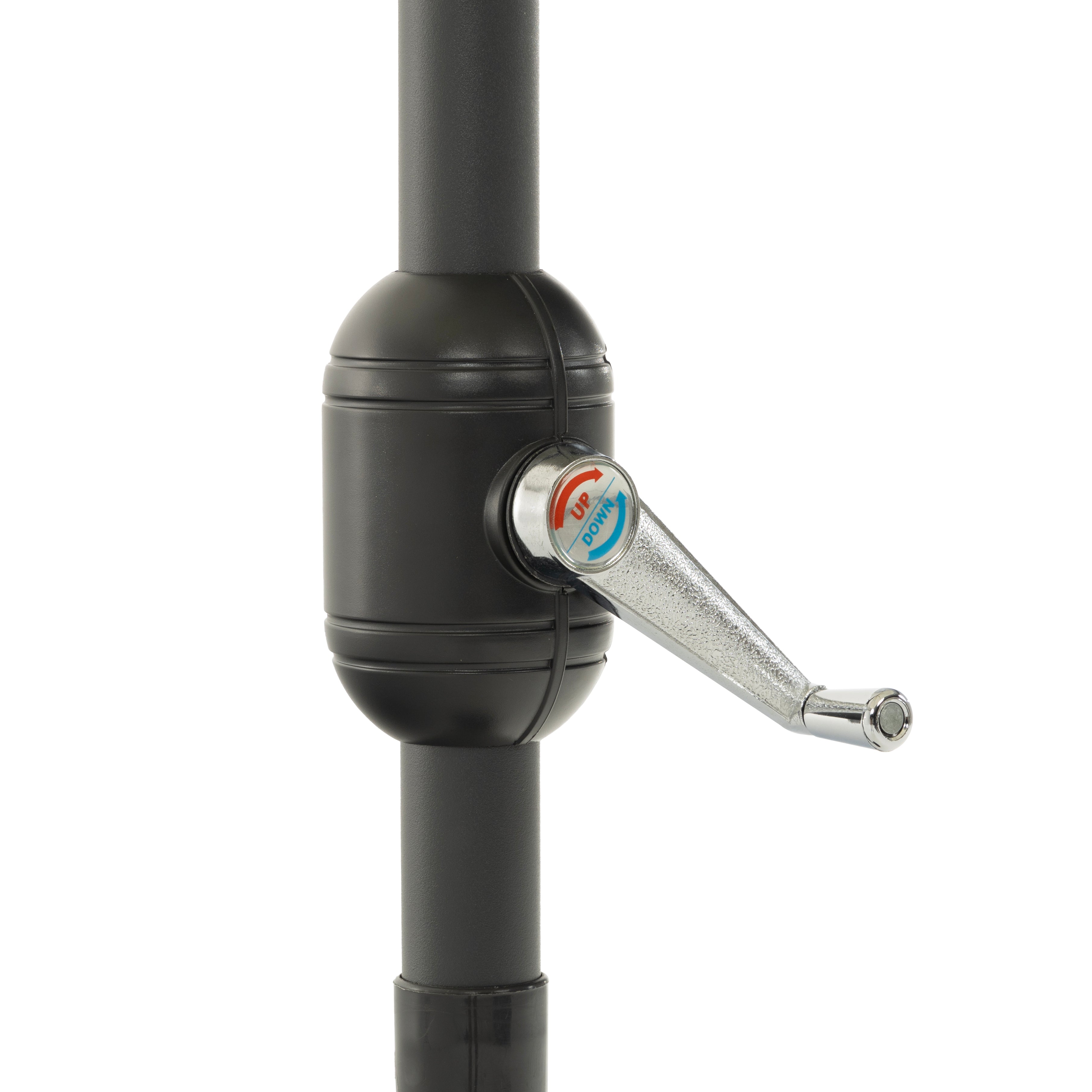 VESTIAMO CASA GIARDINO - Ombrellone decentrato da balcone a semicerchio con manovella Ecrù h230x130 cm