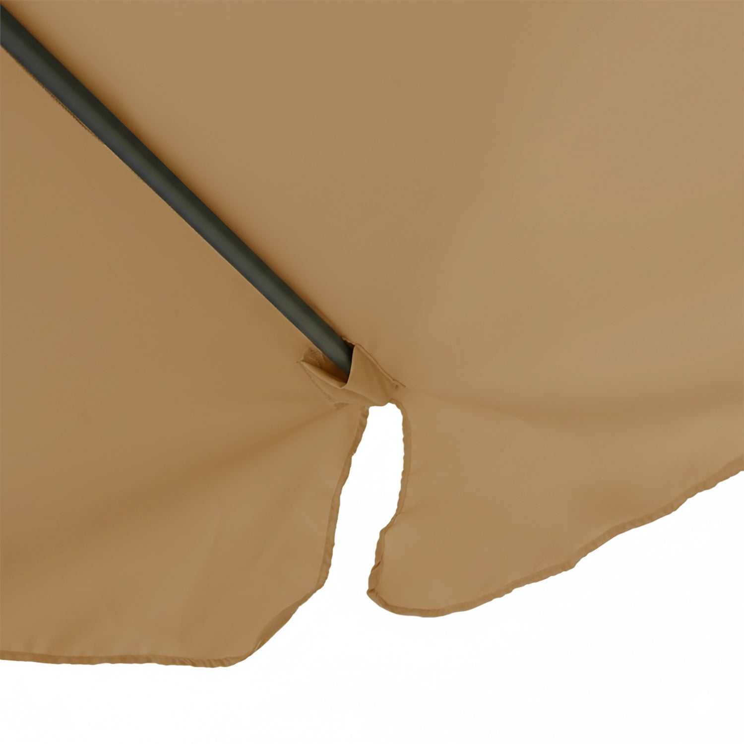VESTIAMO CASA GIARDINO - Ombrellone Decentrato a Semicerchio da Balcone con manovella Camel h2,30x1,30 metri