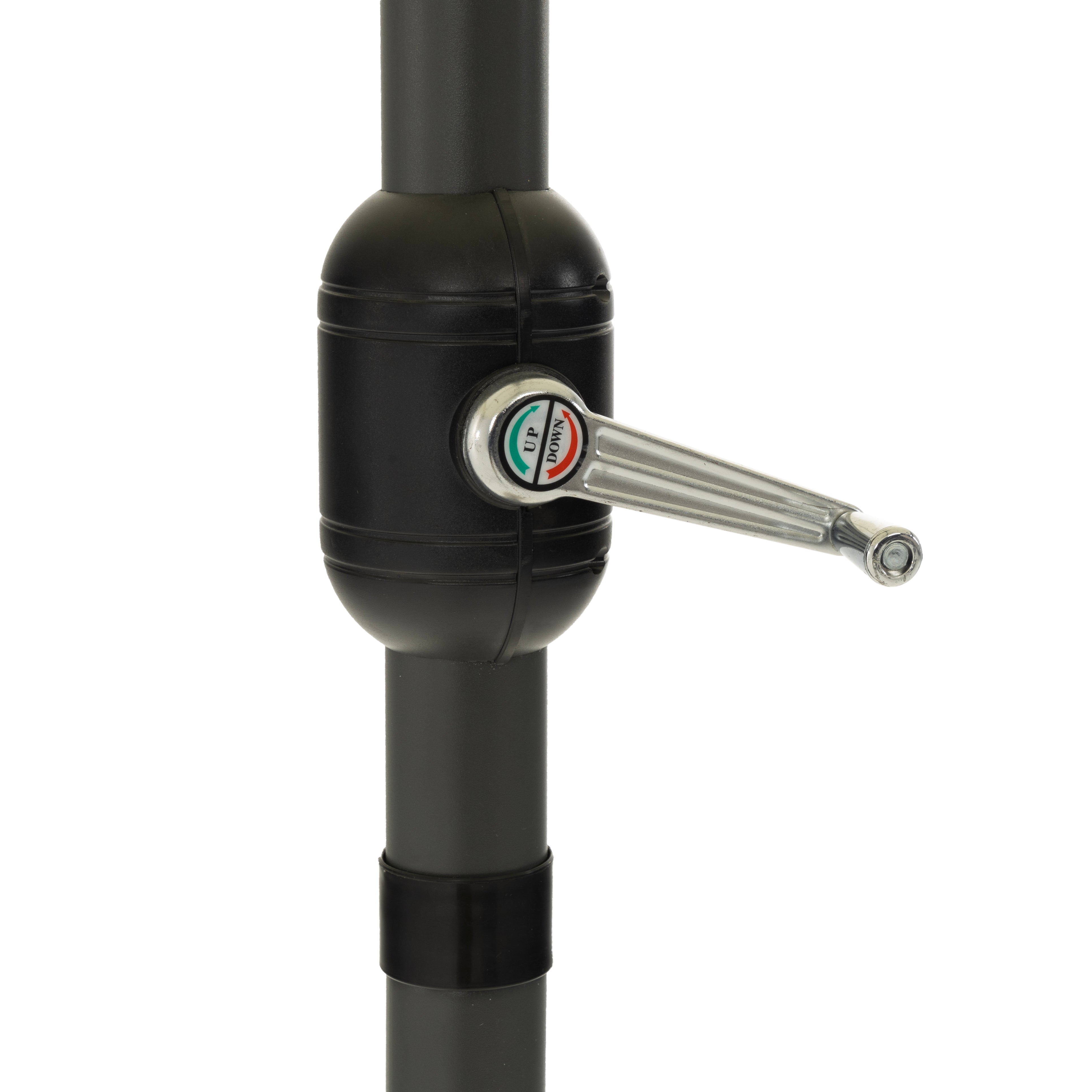 VESTIAMO CASA GIARDINO - Ombrellone Rettangolare Ecru con carrucola - h240x450x265 cm