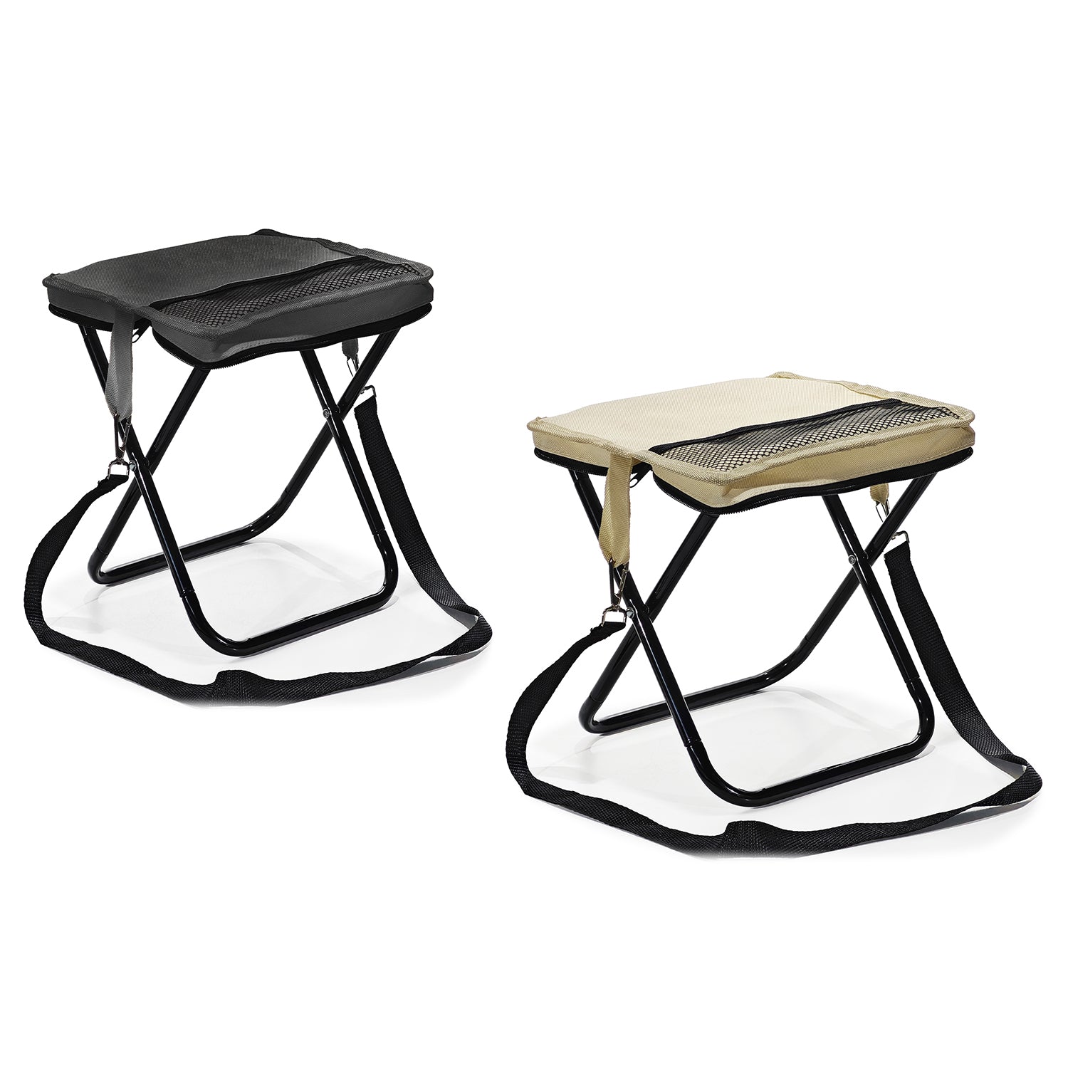 VESTIAMO CASA GIARDINO - Sgabello Richiudibile con Tracolla h25x26x23 cm