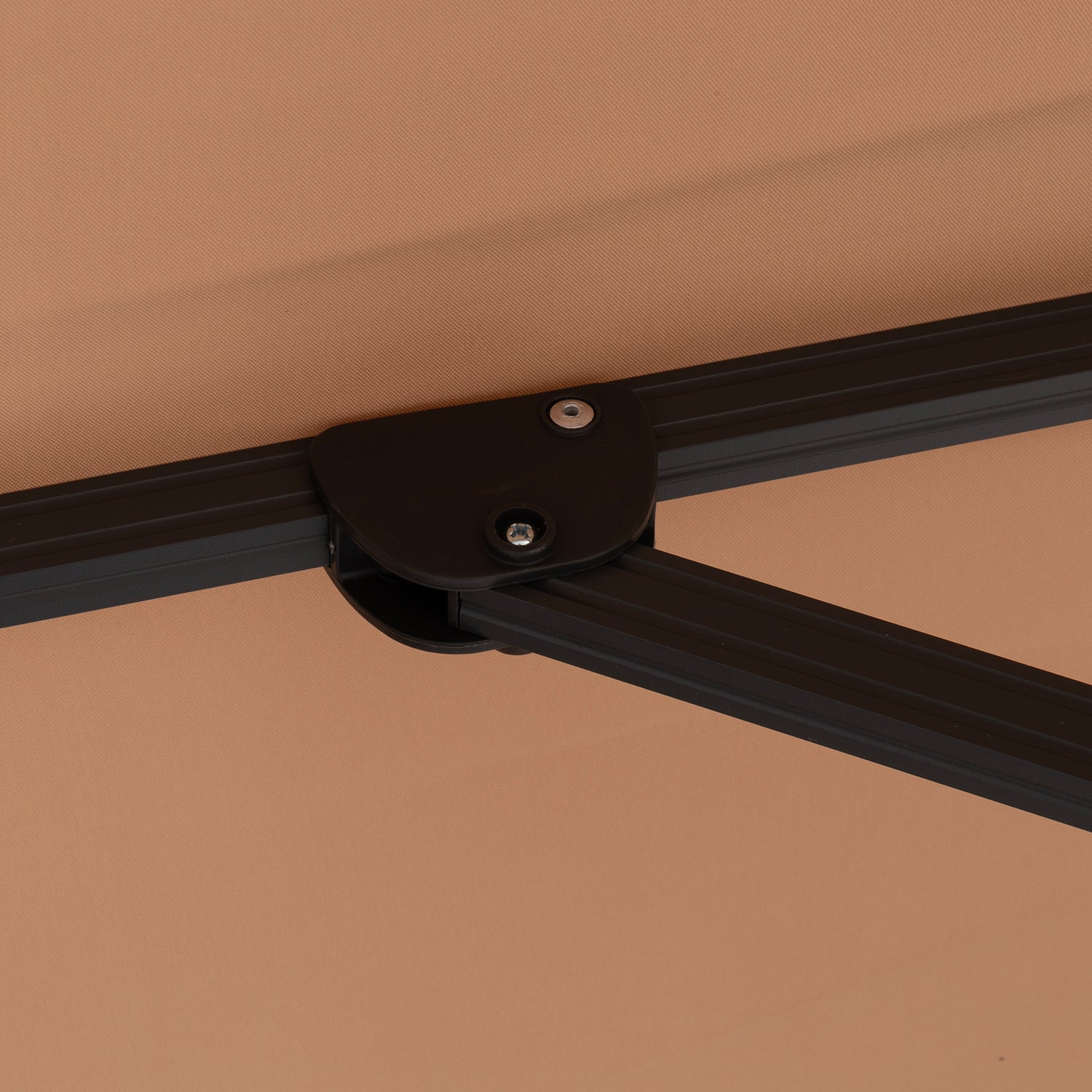 VESTIAMO CASA GIARDINO - Ombrellone a lampada con flap telo camel 3x4 metri