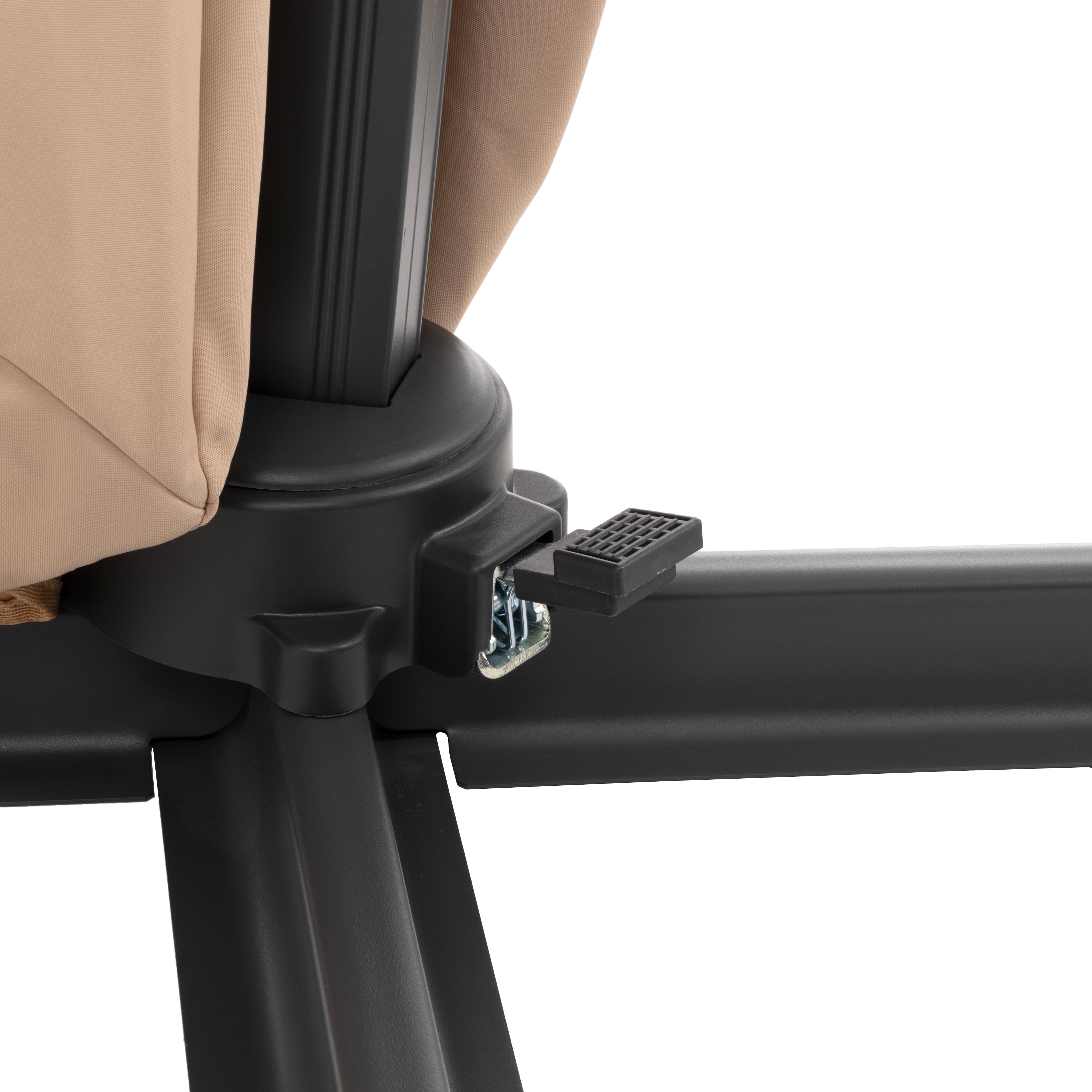 VESTIAMO CASA GIARDINO - Ombrellone a lampada con flap telo camel 3x4 metri