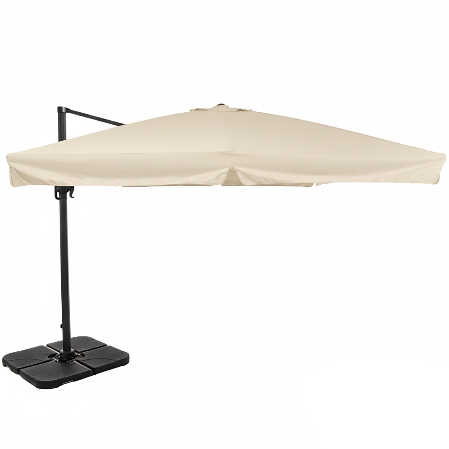 VESTIAMO CASA GIARDINO - Ombrellone a Lampada con flap telo Ecrù 3x4 metri