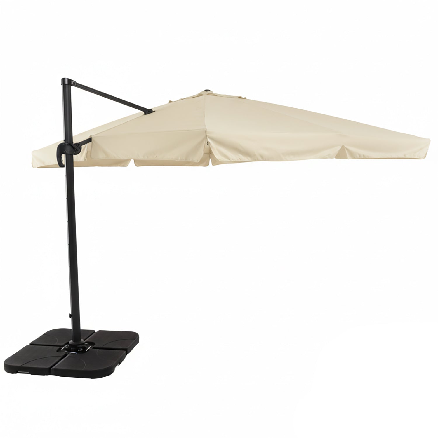 VESTIAMO CASA GIARDINO - Ombrellone a Lampada con flap telo Ècru 3x4 metri