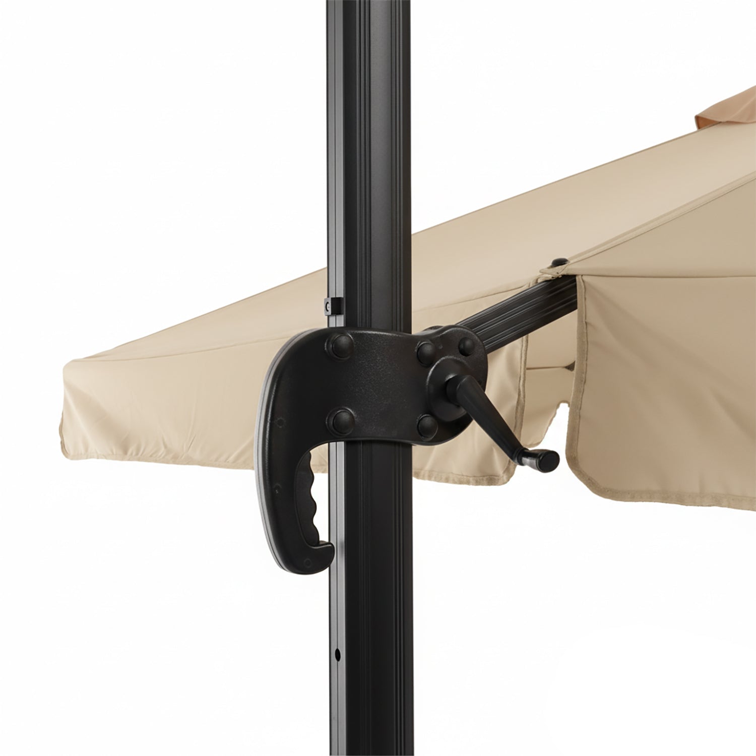 VESTIAMO CASA GIARDINO - Ombrellone a Lampada con flap telo Ècru 3x4 metri