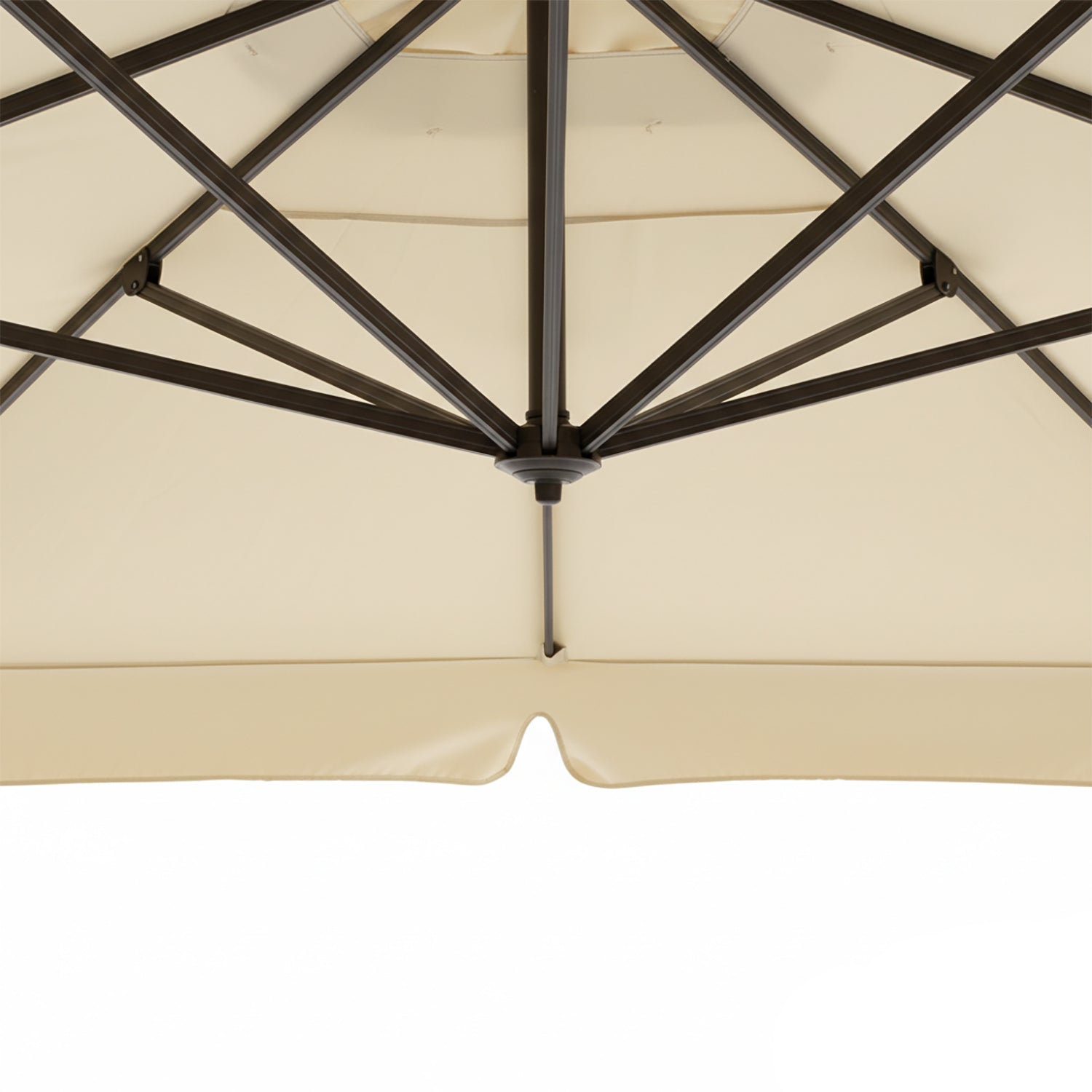 VESTIAMO CASA GIARDINO - Ombrellone a Lampada con flap telo Ècru 3x4 metri