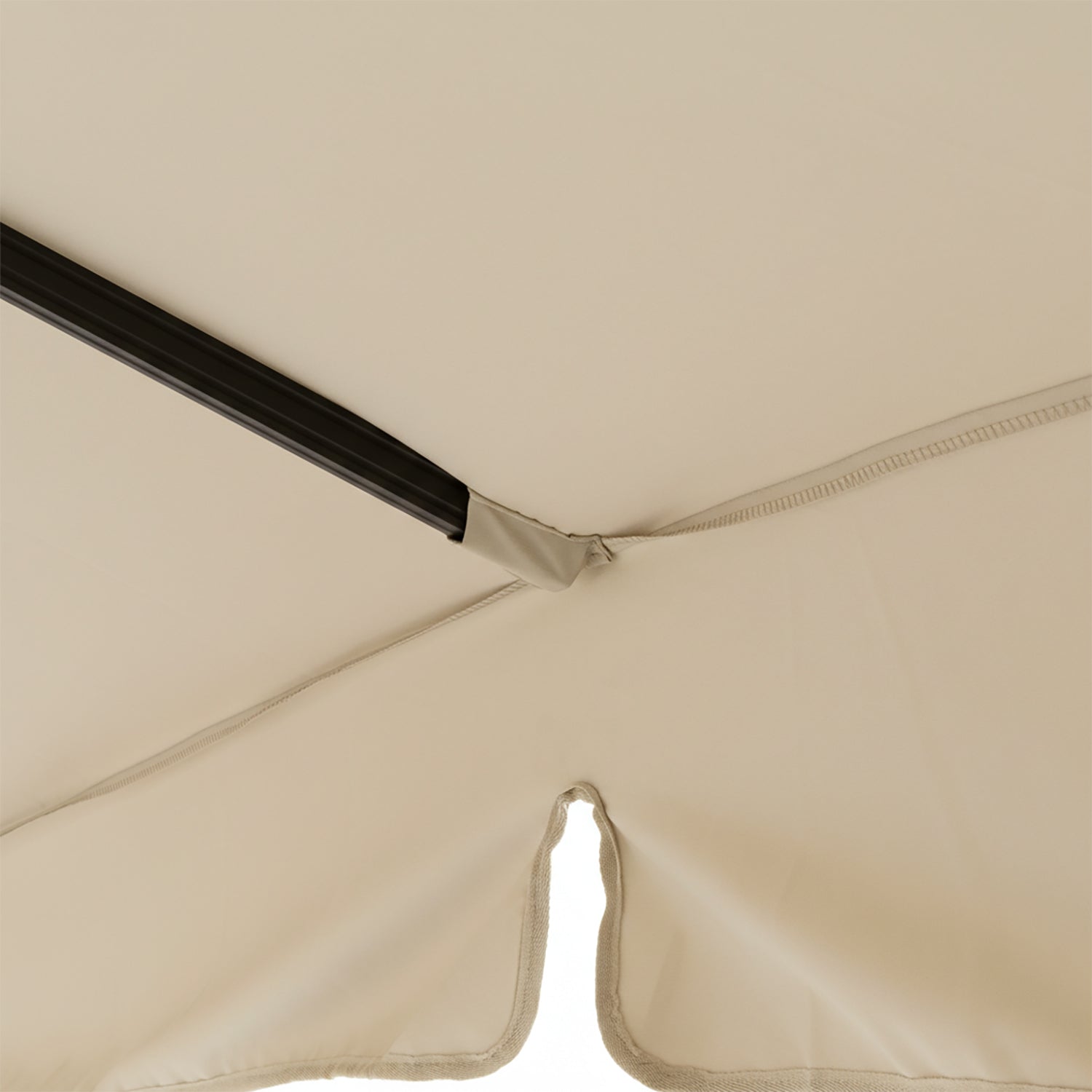 VESTIAMO CASA GIARDINO - Ombrellone a Lampada con flap telo Ècru 3x4 metri