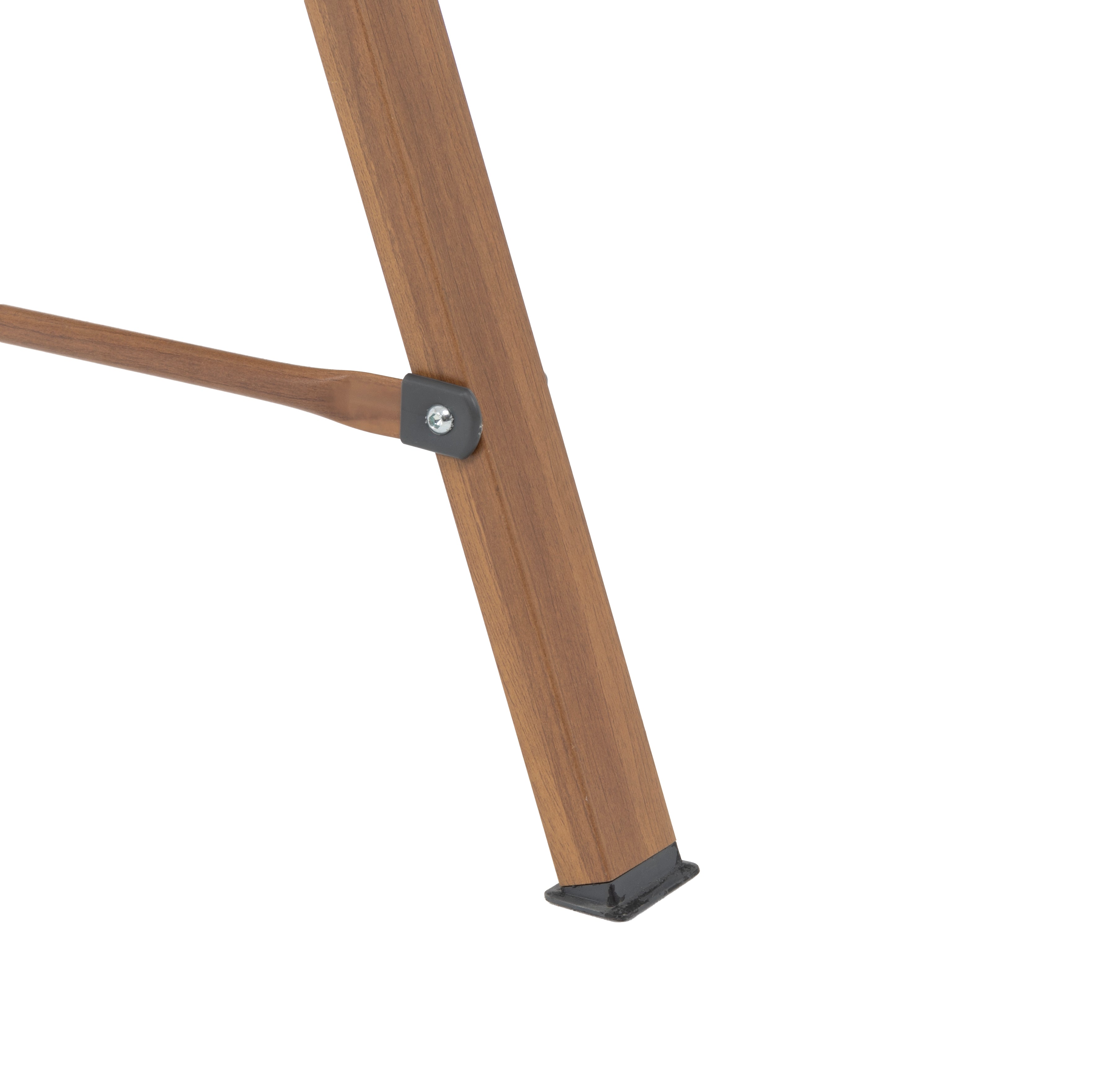 VESTIAMO CASA GIARDINO - Dondolo da giardino struttura in Acciaio Effetto Legno e seduta in textilene grigio - h170x190x128 cm