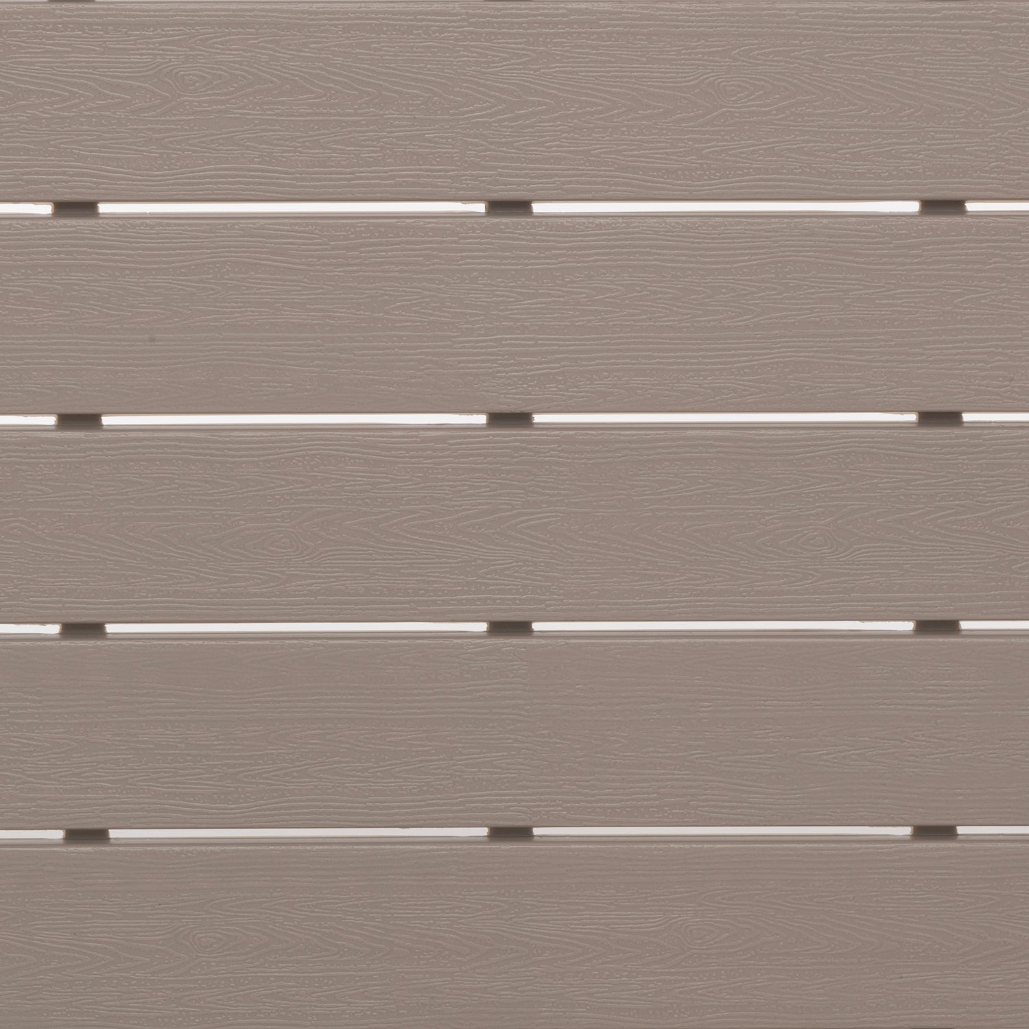 VESTIAMO CASA GIARDINO - Tavolo da giardino in acciaio Beige con Doghe Effetto Legno Tortora - h74x156x78 cm