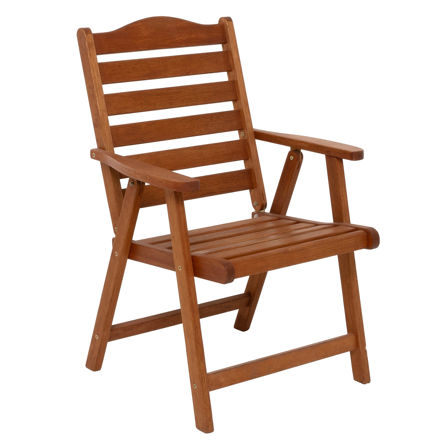 VESTIAMO CASA GIARDINO - Sedia da giardino con braccioli in legno h92,5x59,5x67 cm