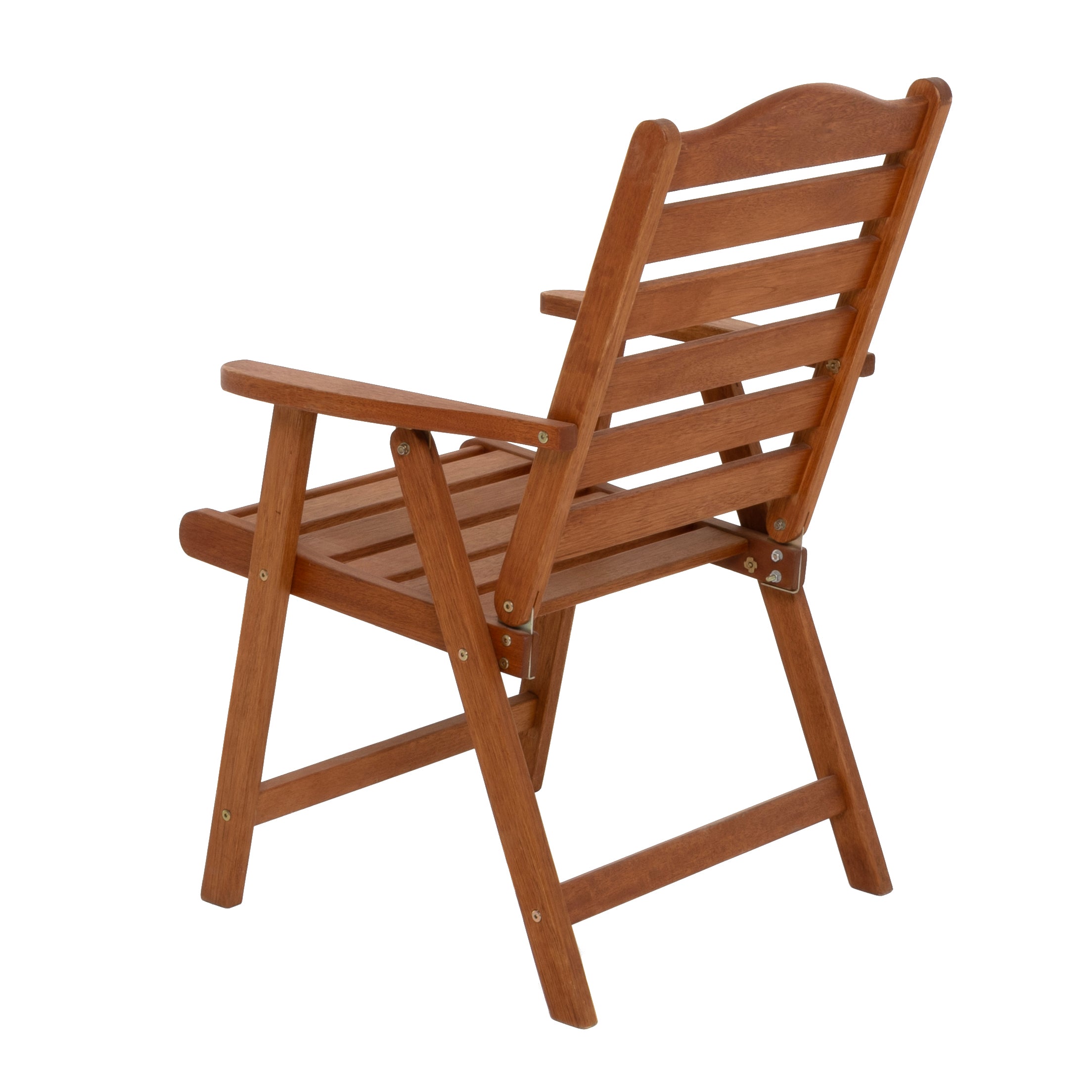 VESTIAMO CASA GIARDINO - Sedia da giardino con braccioli in legno h92,5x59,5x67 cm