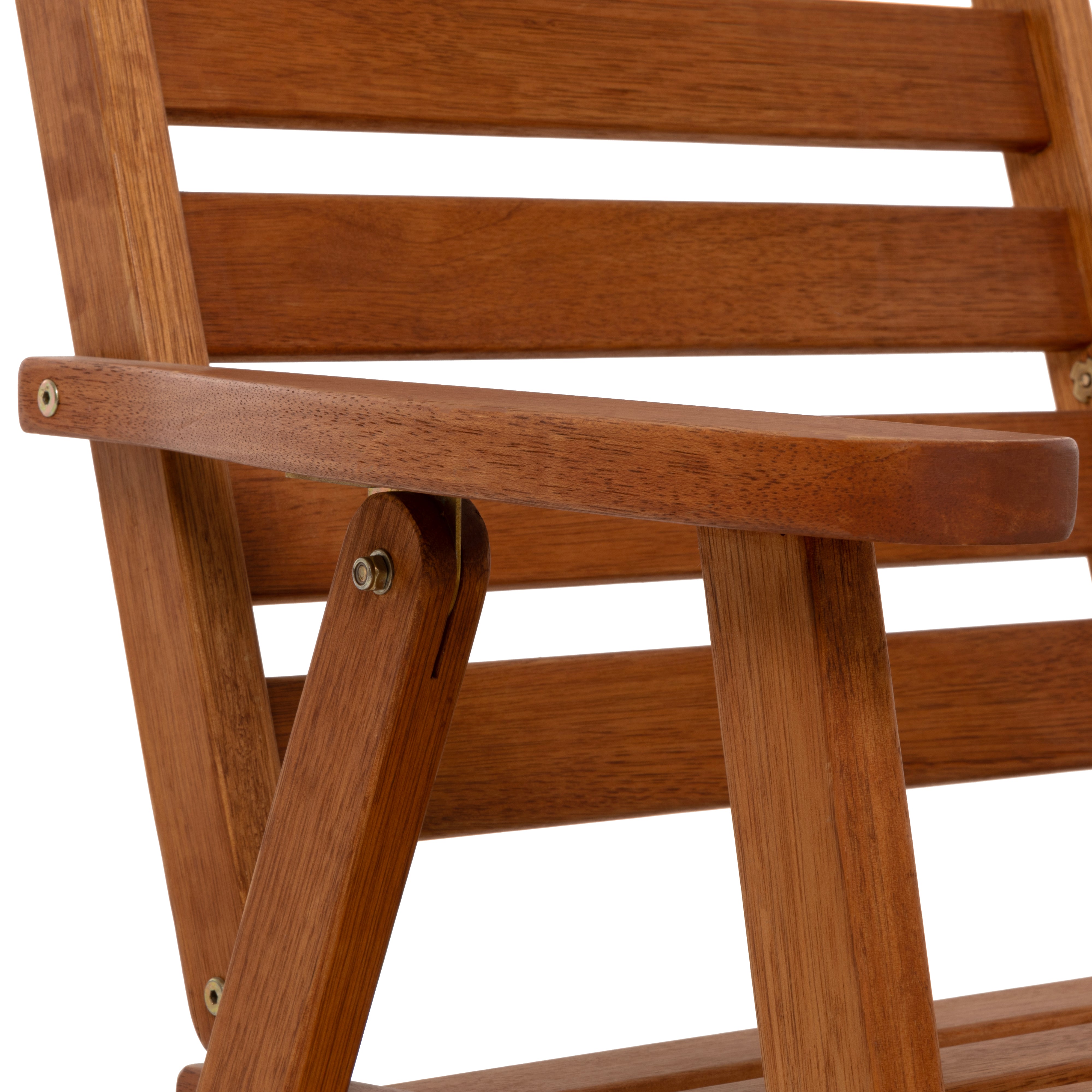 VESTIAMO CASA GIARDINO - Sedia da giardino con braccioli in legno h92,5x59,5x67 cm