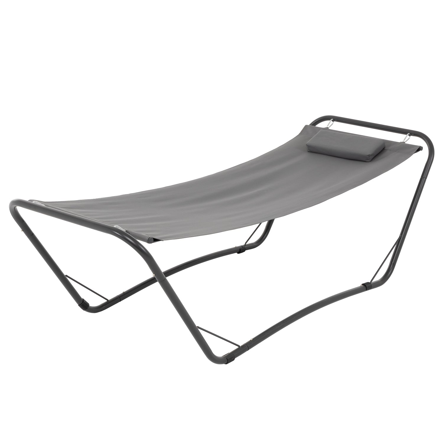 VESTIAMO CASA GIARDINO - Amaca con Supporto Grigio - h65x220x95 cm