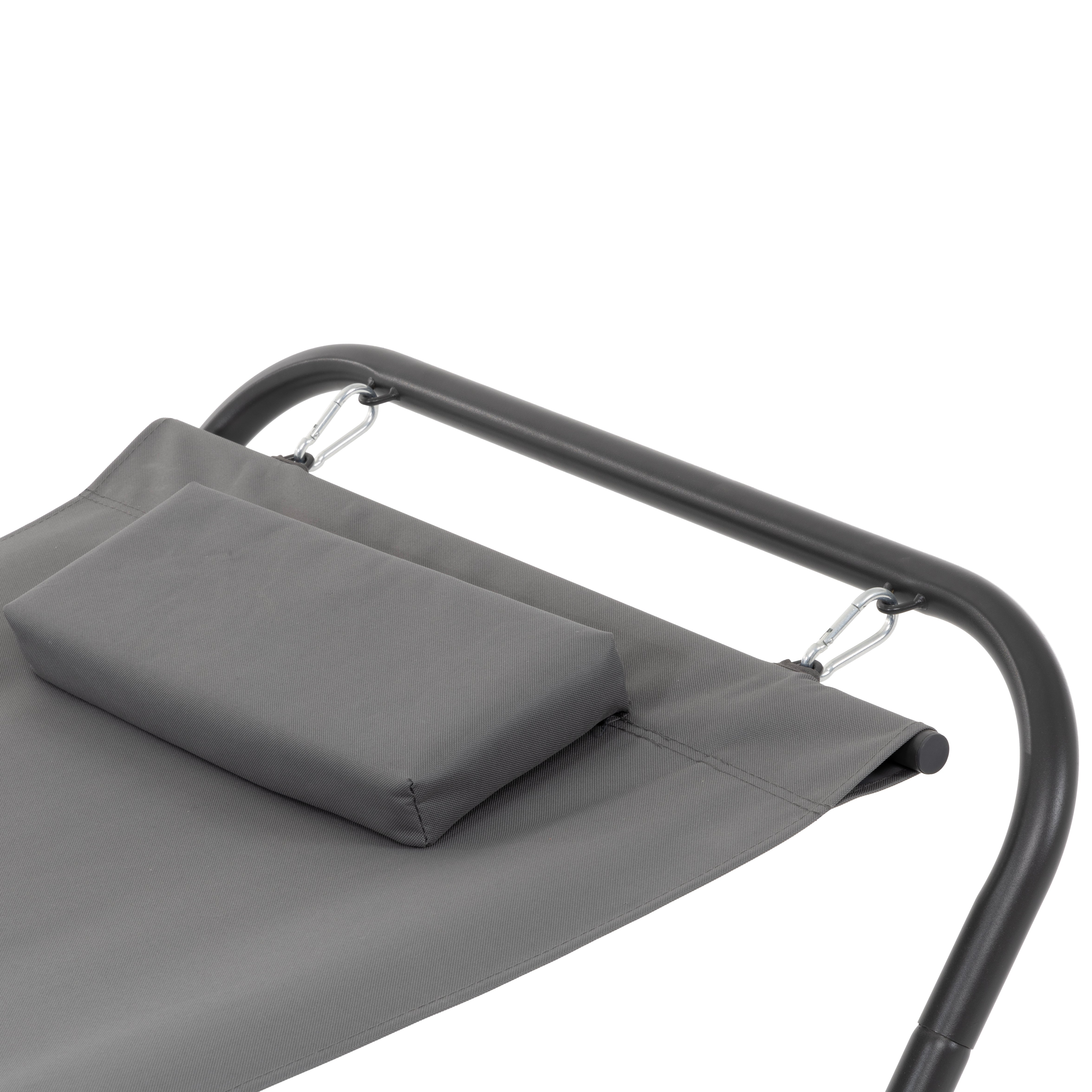 VESTIAMO CASA GIARDINO - Amaca con Supporto Grigio - h65x220x95 cm