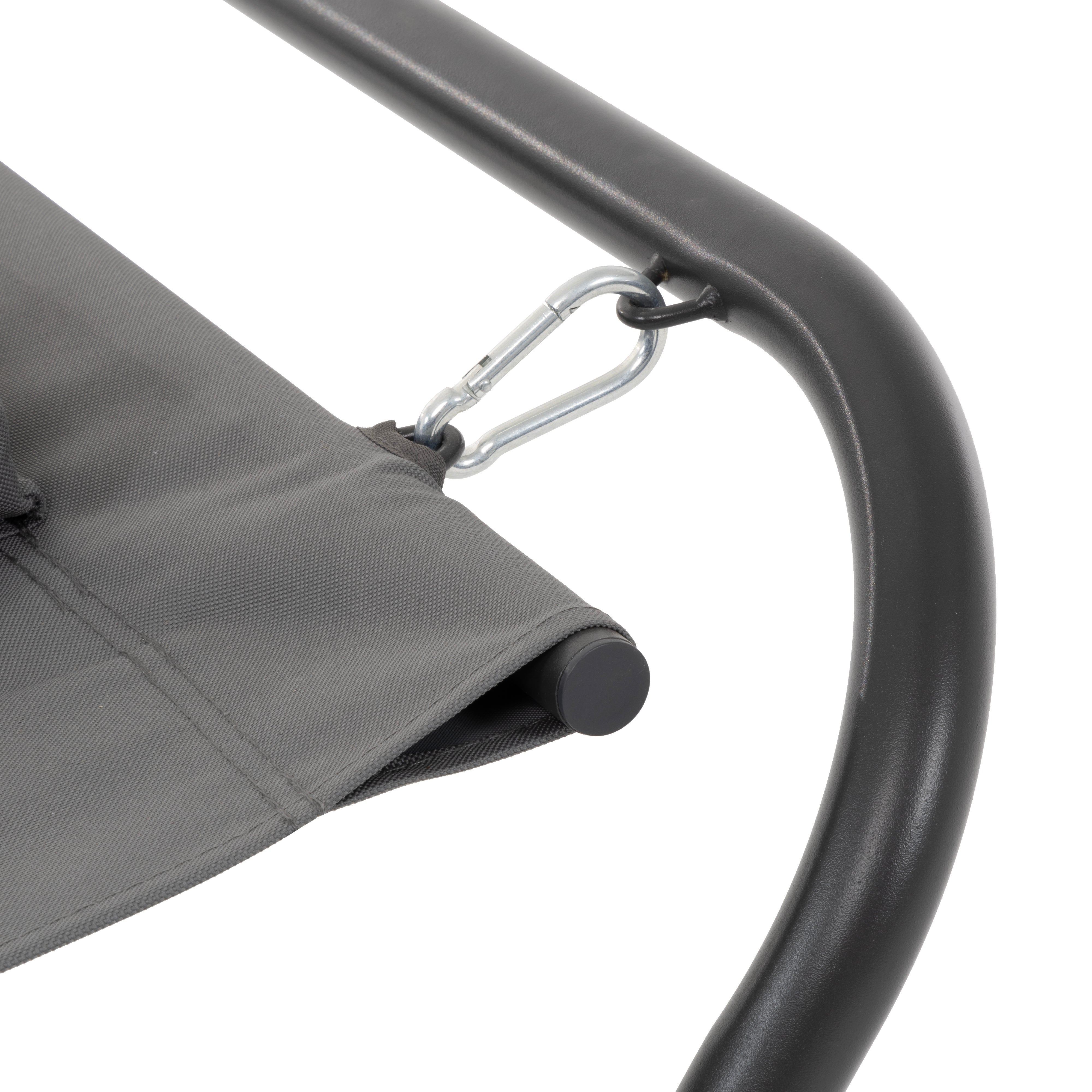 VESTIAMO CASA GIARDINO - Amaca con Supporto Grigio - h65x220x95 cm