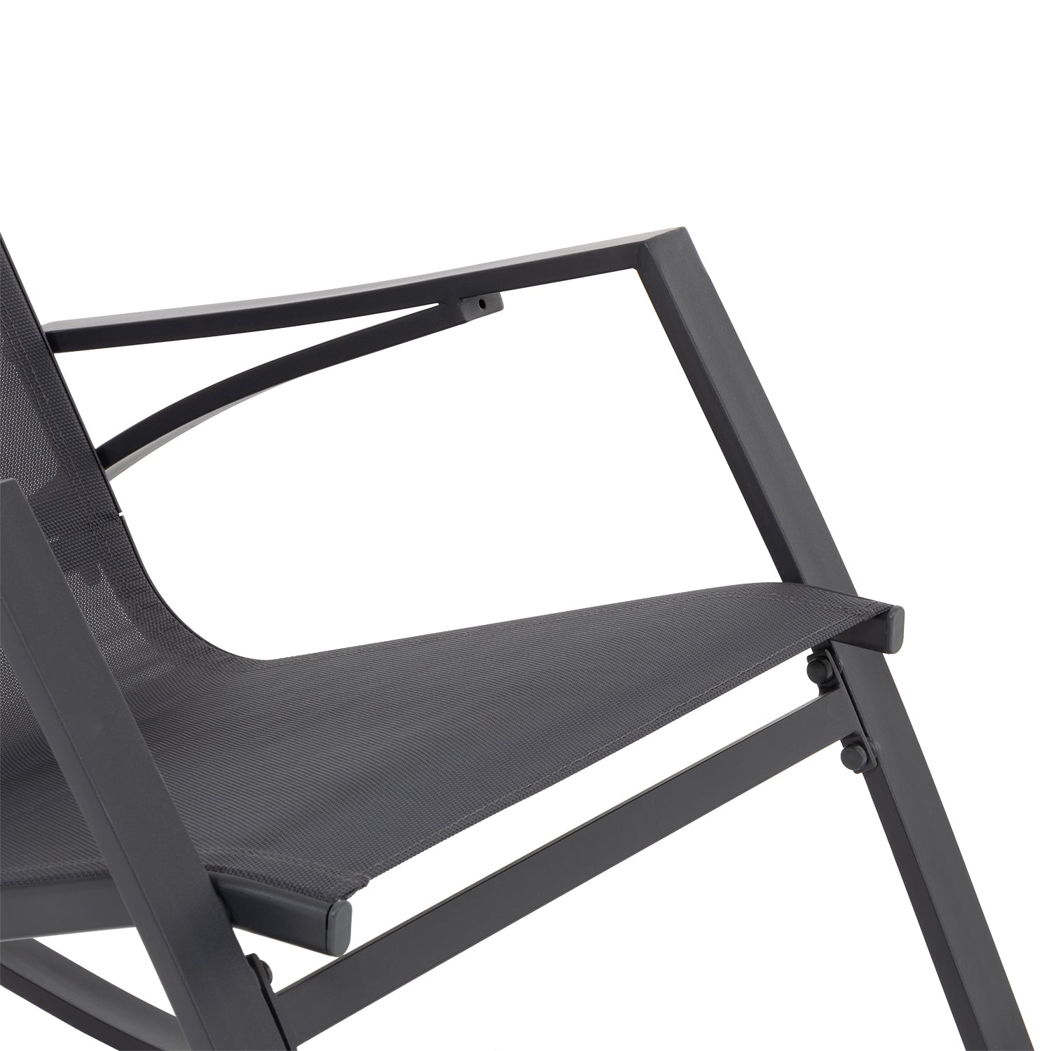 VESTIAMO CASA GIARDINO - Poltrona a Dondolo Grigia - h104,5x95x60,5 cm