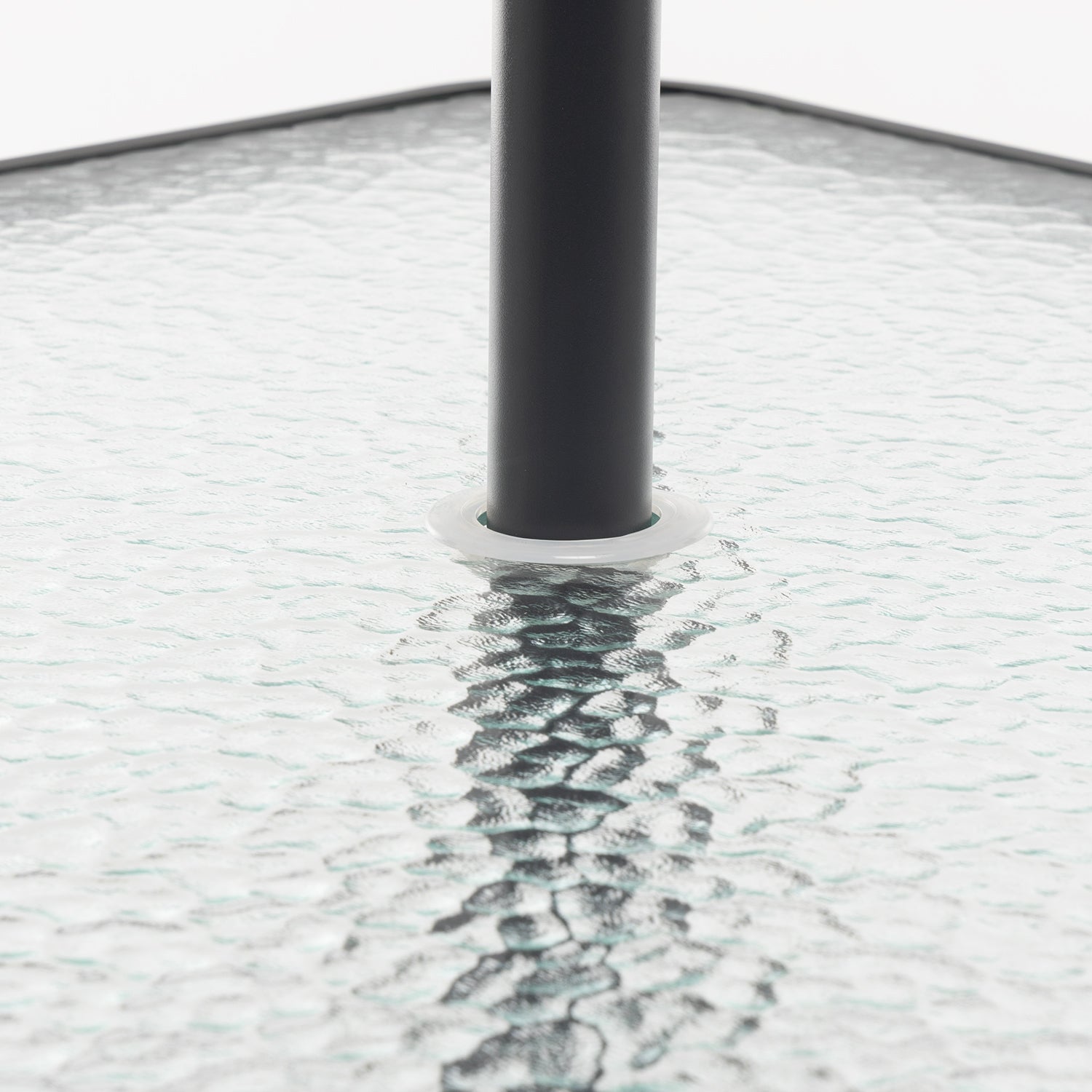 VESTIAMO CASA GIARDINO - Set Tavolo da Giardino 4 Sedie con Struttura in Acciaio Antracite e Top in Vetro