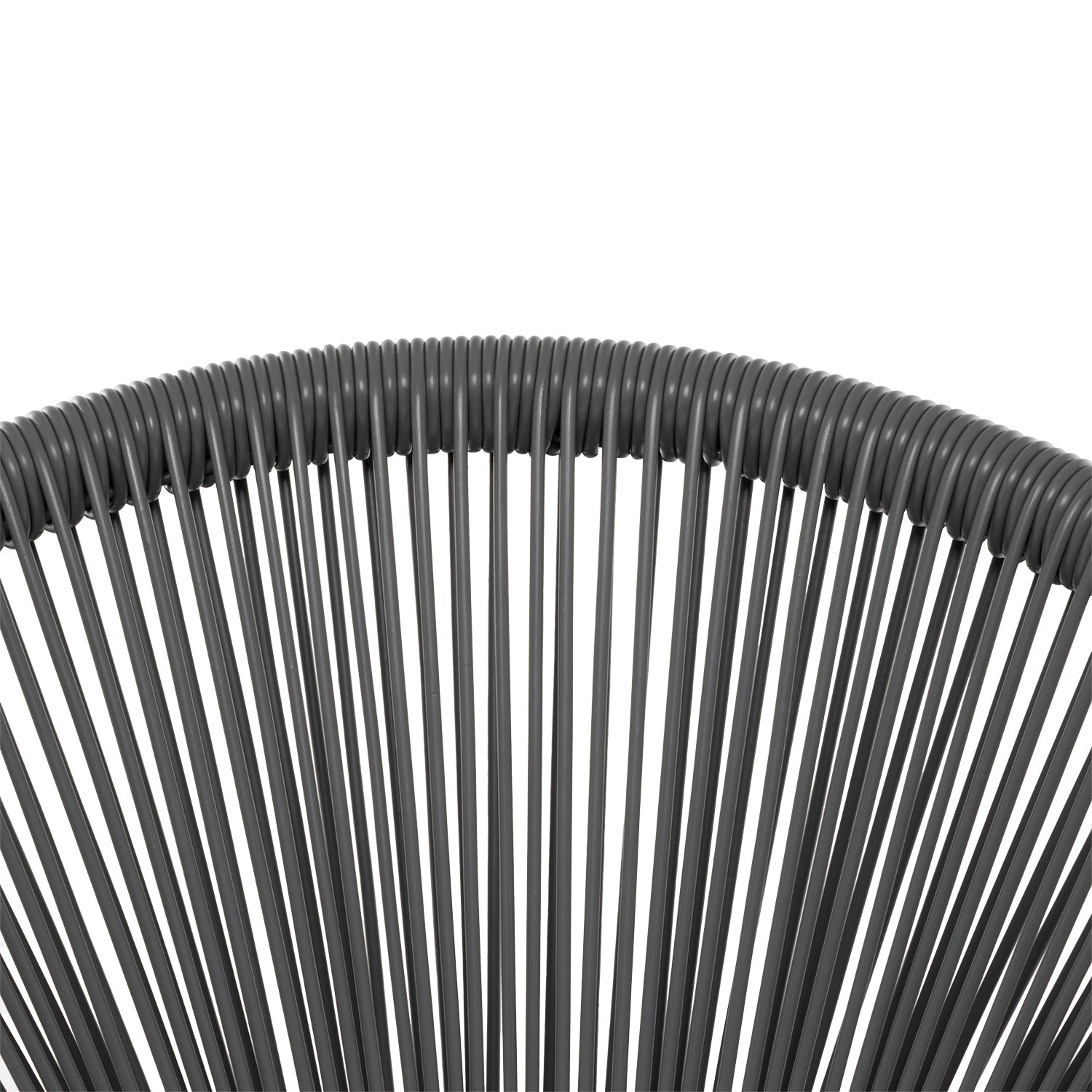 VESTIAMO CASA GIARDINO - Set Tavolo da Giardino 4 Sedie con Struttura in Acciaio Antracite e Top in Vetro