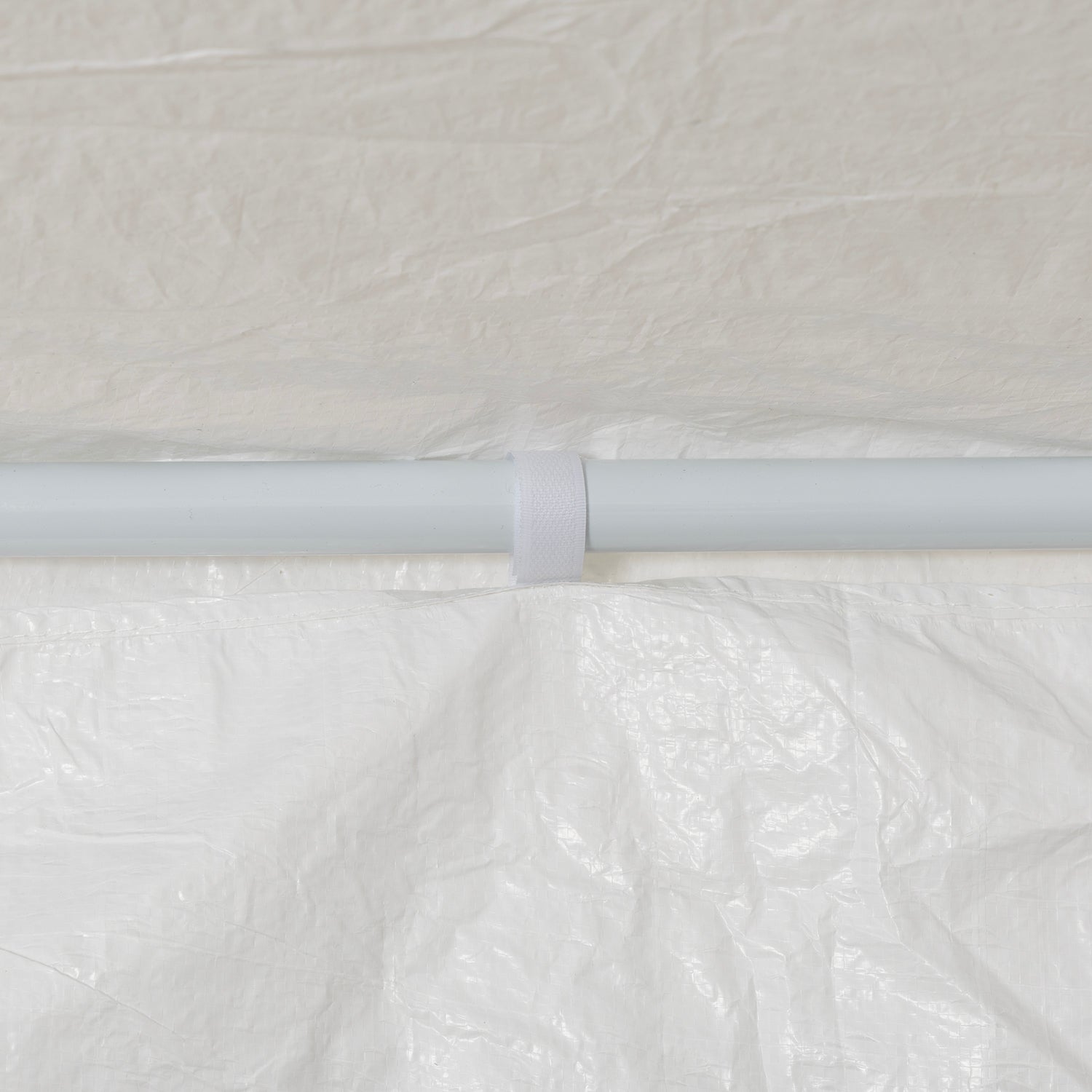 VESTIAMO CASA GIARDINO - Gazebo da giardino in Acciaio con Telo in Polietilene Bianco 3x6 metri