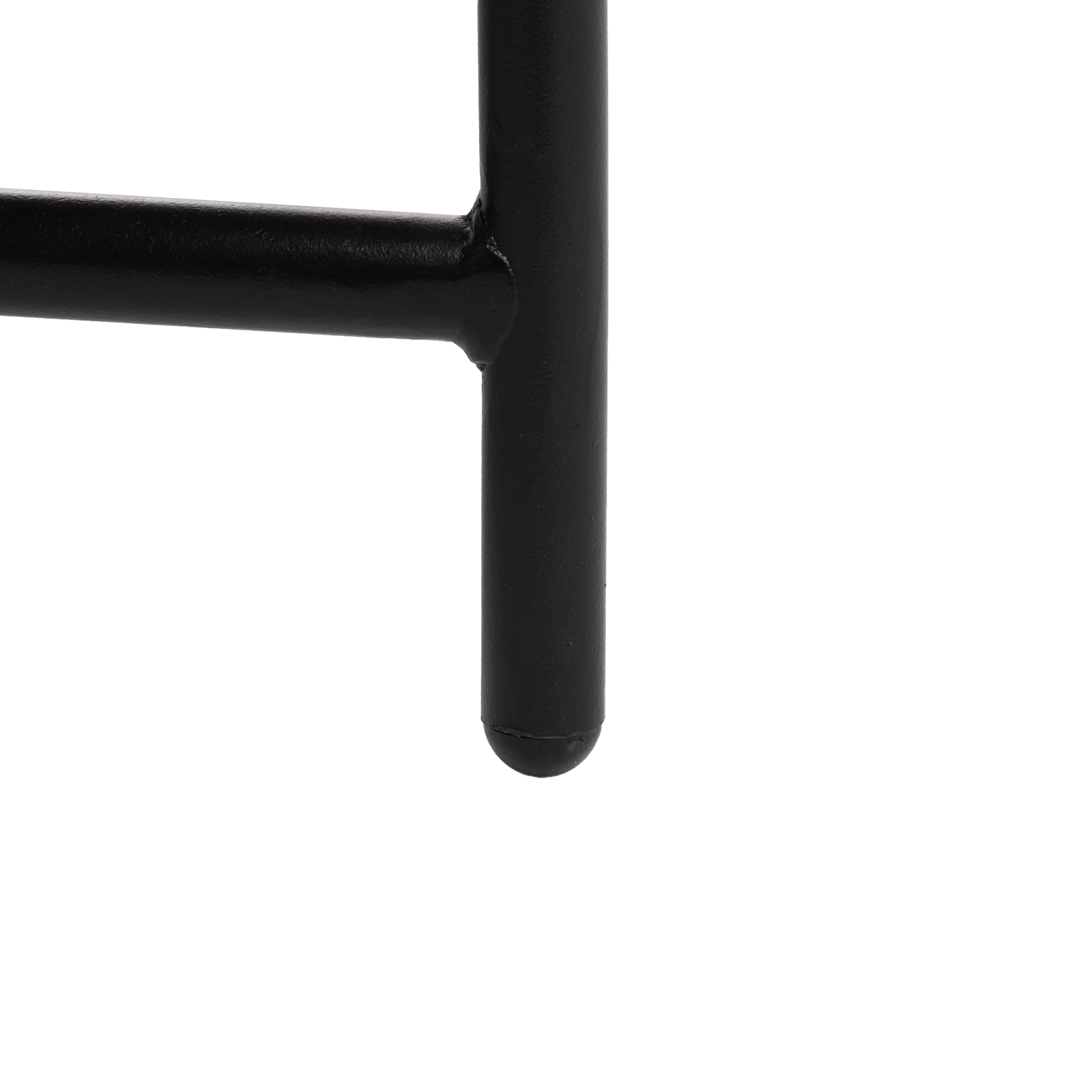 VESTIAMO CASA GIARDINO - Set da giardino 4 pezzi in metallo Nero e braccioli in legno sintetico e Intreccio in Polietilene Marrone - Formato da Panchina a 2 posti, 2 poltrone e tavolino da salotto