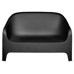 VESTIAMO CASA GIARDINO - Panchina da esterno Nera - h80x135x70 cm