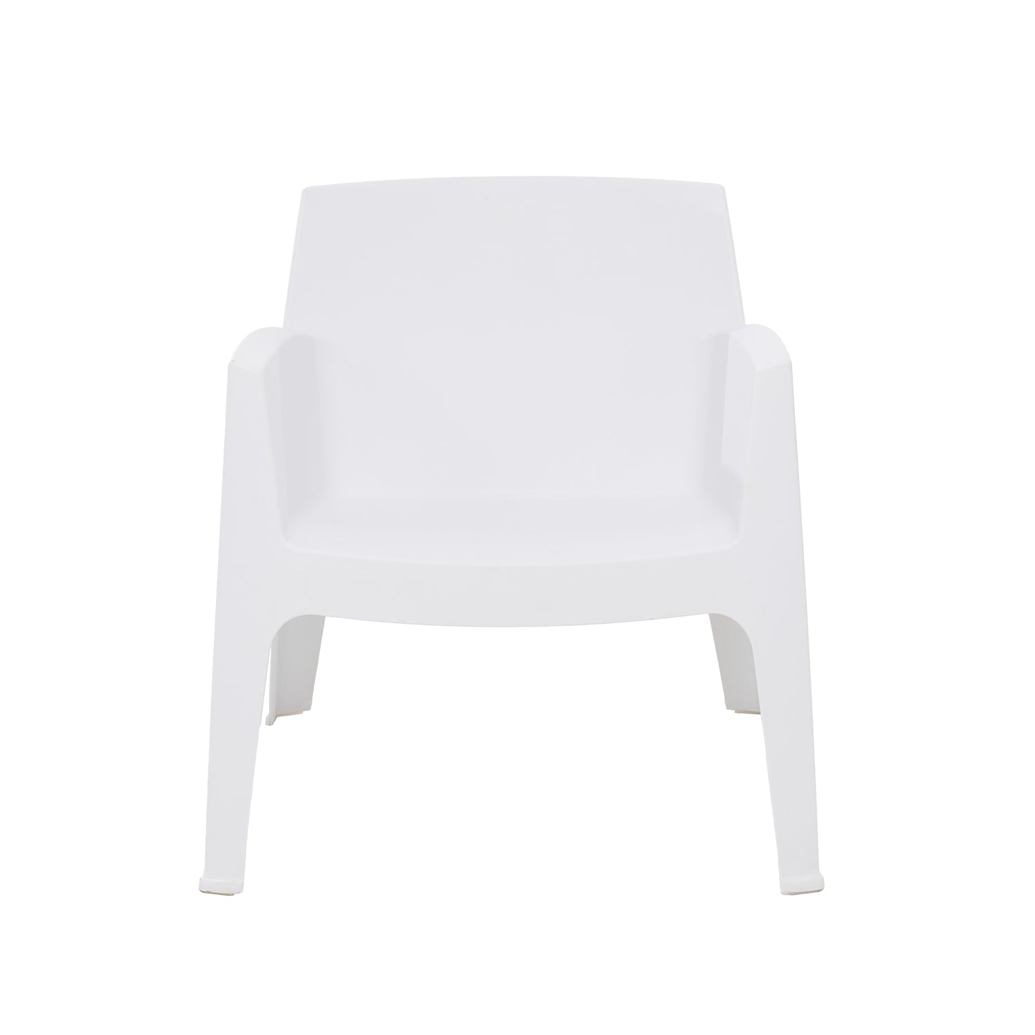 VESTIAMO CASA GIARDINO - Poltrona da giardino in Polipropilene Bianca con Protezione UV - h74x54,8x48 cm