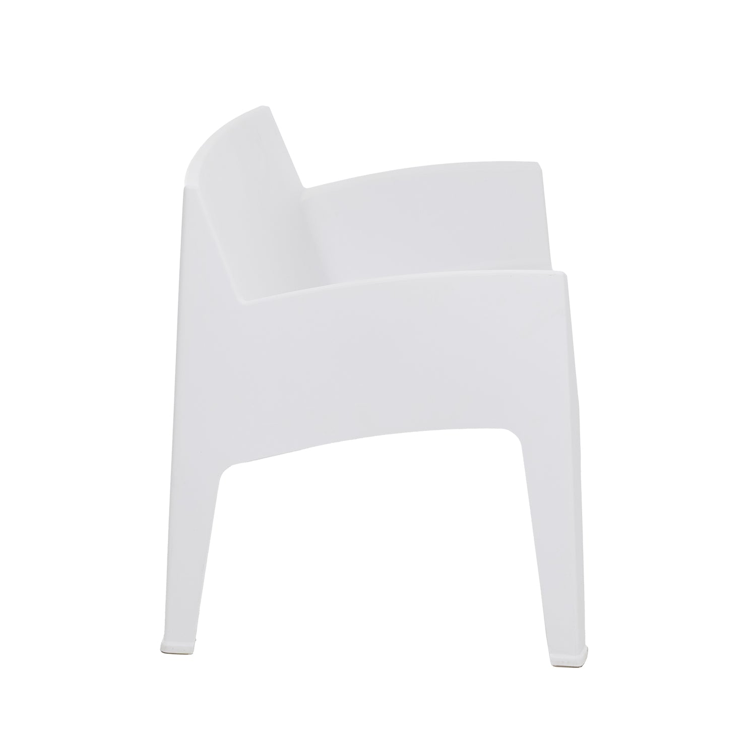 VESTIAMO CASA GIARDINO - Panchina da giardino in Polipropilene Bianca con Protezione UV - h74x136,6x69,5 cm