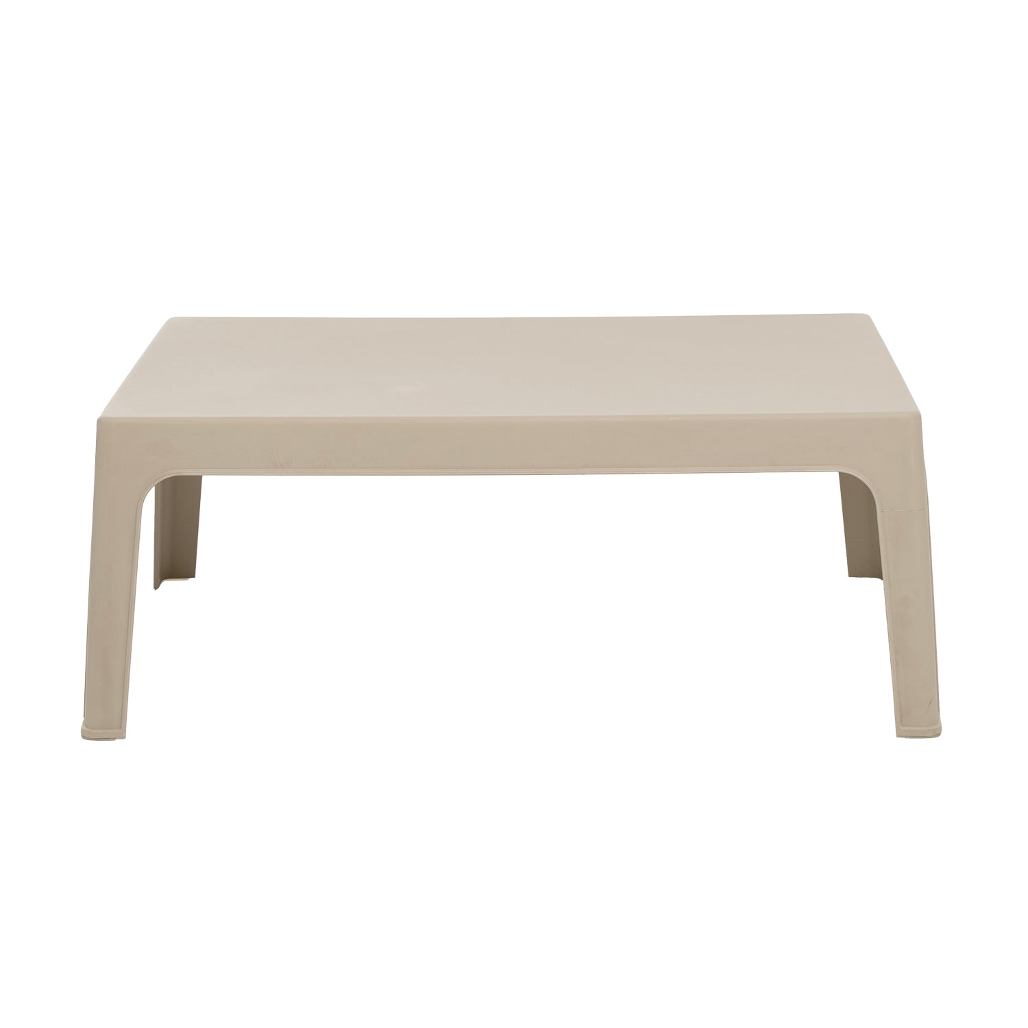 VESTIAMO CASA GIARDINO - Tavolo da giardino in Polipropilene Tortora con Protezione UV - h48x100x60 cm