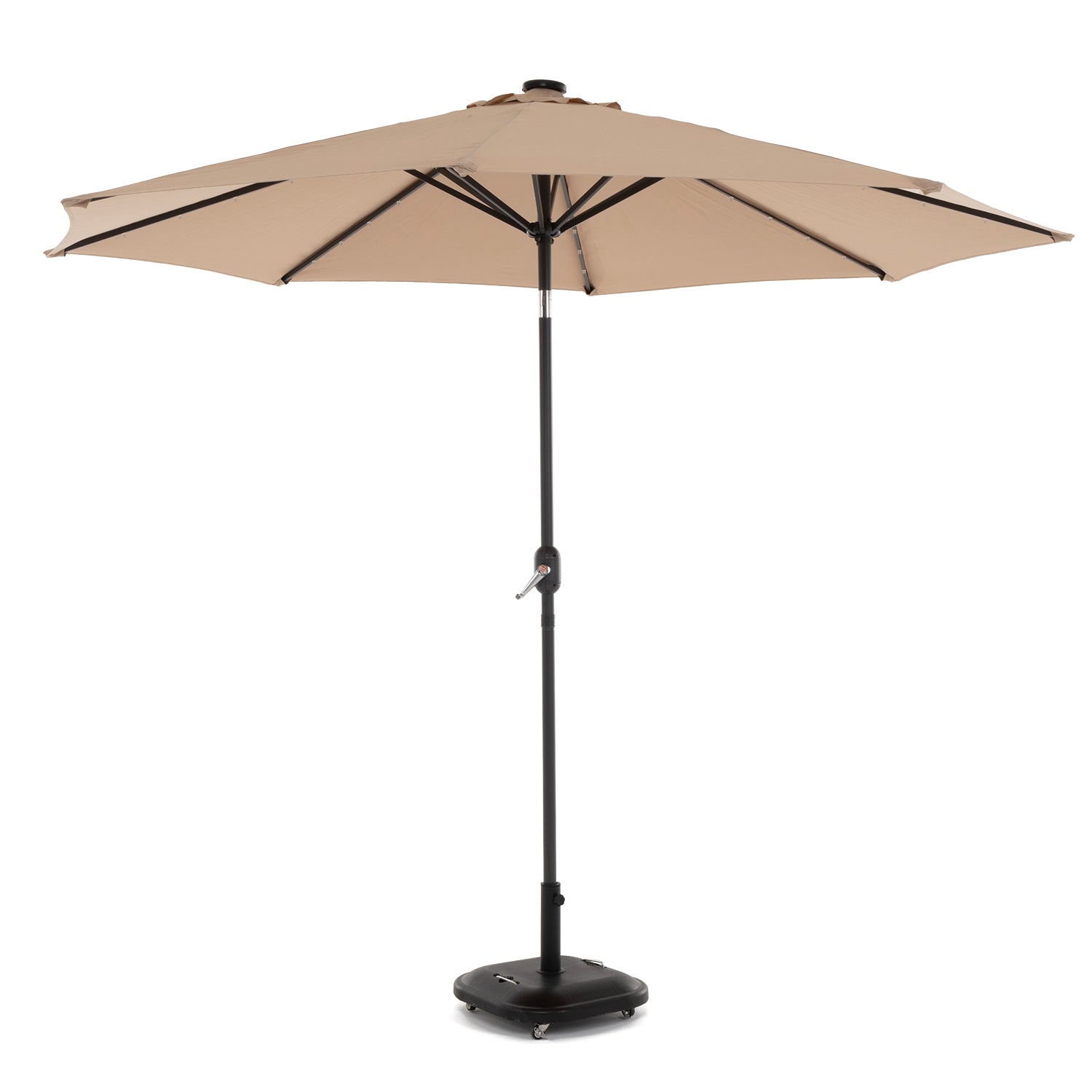 VESTIAMO CASA GIARDINO - Ombrellone da giardino con 32 LED e Pannello Solare Camel diametro 3 metri