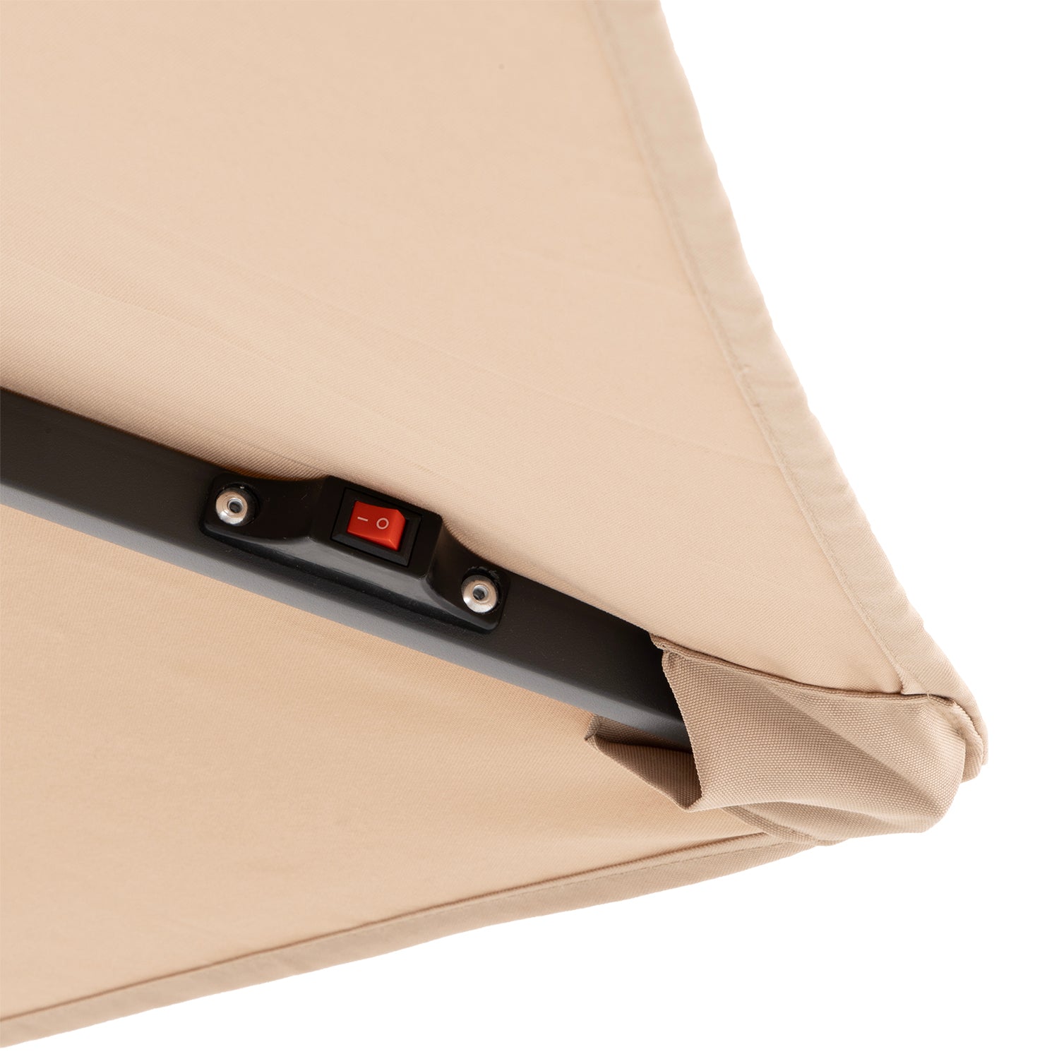 VESTIAMO CASA GIARDINO - Ombrellone da giardino con 32 LED e Pannello Solare Camel diametro 3 metri