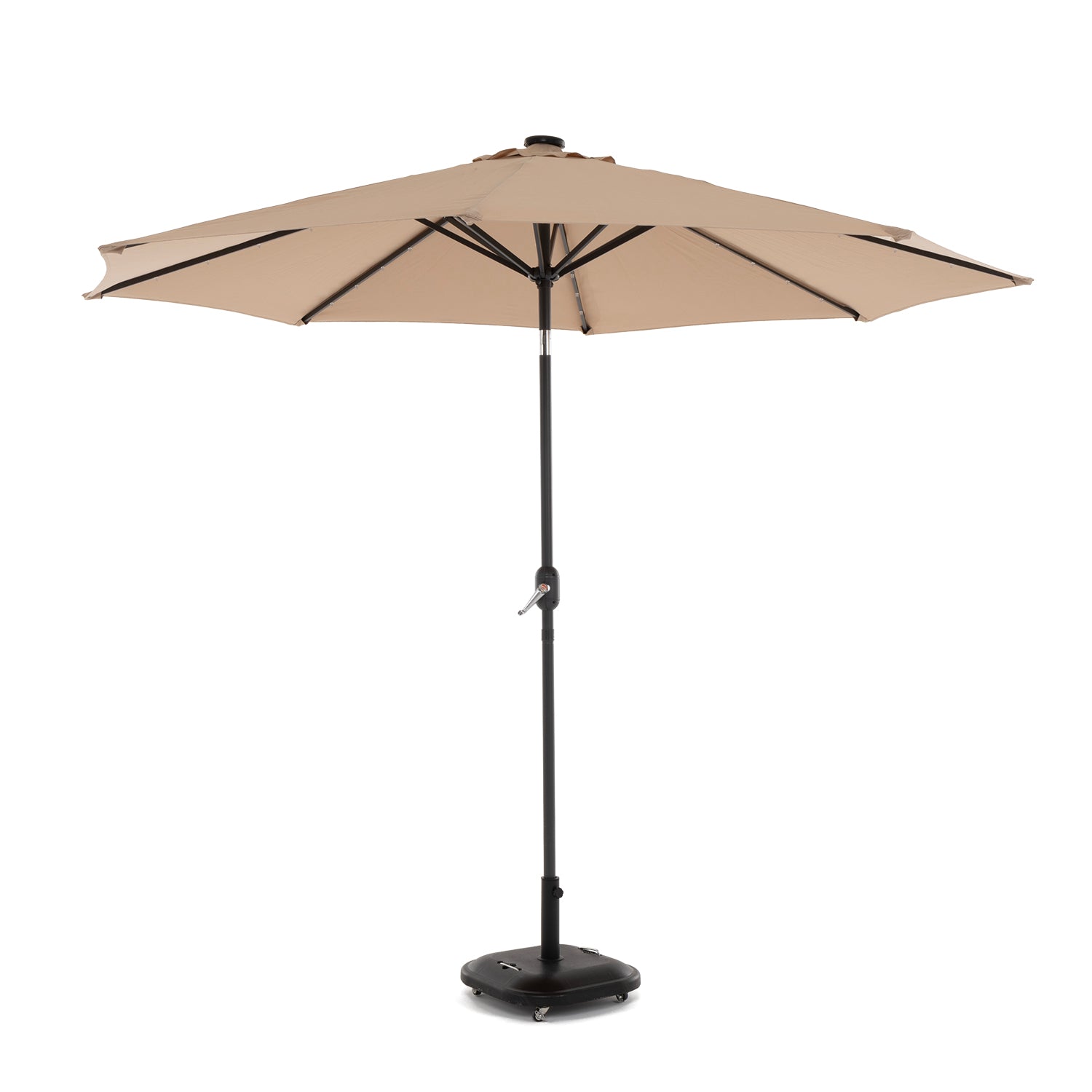 VESTIAMO CASA GIARDINO - Ombrellone da giardino con 32 LED e Pannello Solare Camel diametro 3 metri