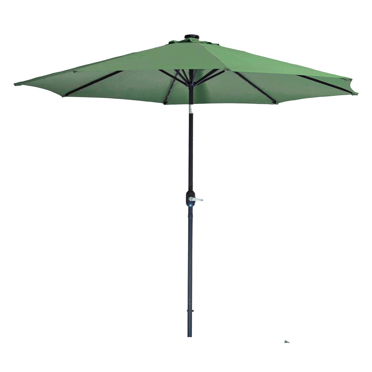 VESTIAMO CASA GIARDINO - Ombrellone da giardino con 32 LED e Pannello Solare Verde diametro 3 metri