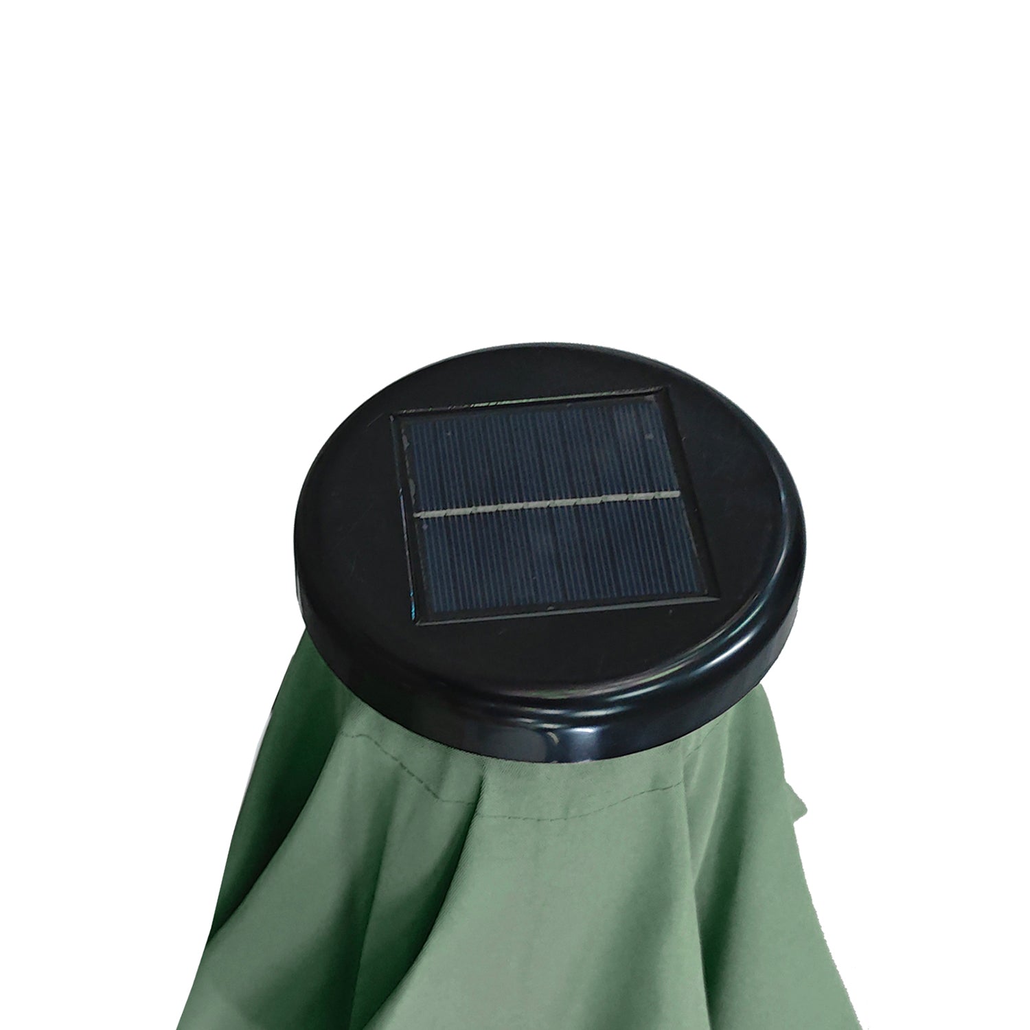 VESTIAMO CASA GIARDINO - Ombrellone da giardino con 32 LED e Pannello Solare Verde diametro 3 metri